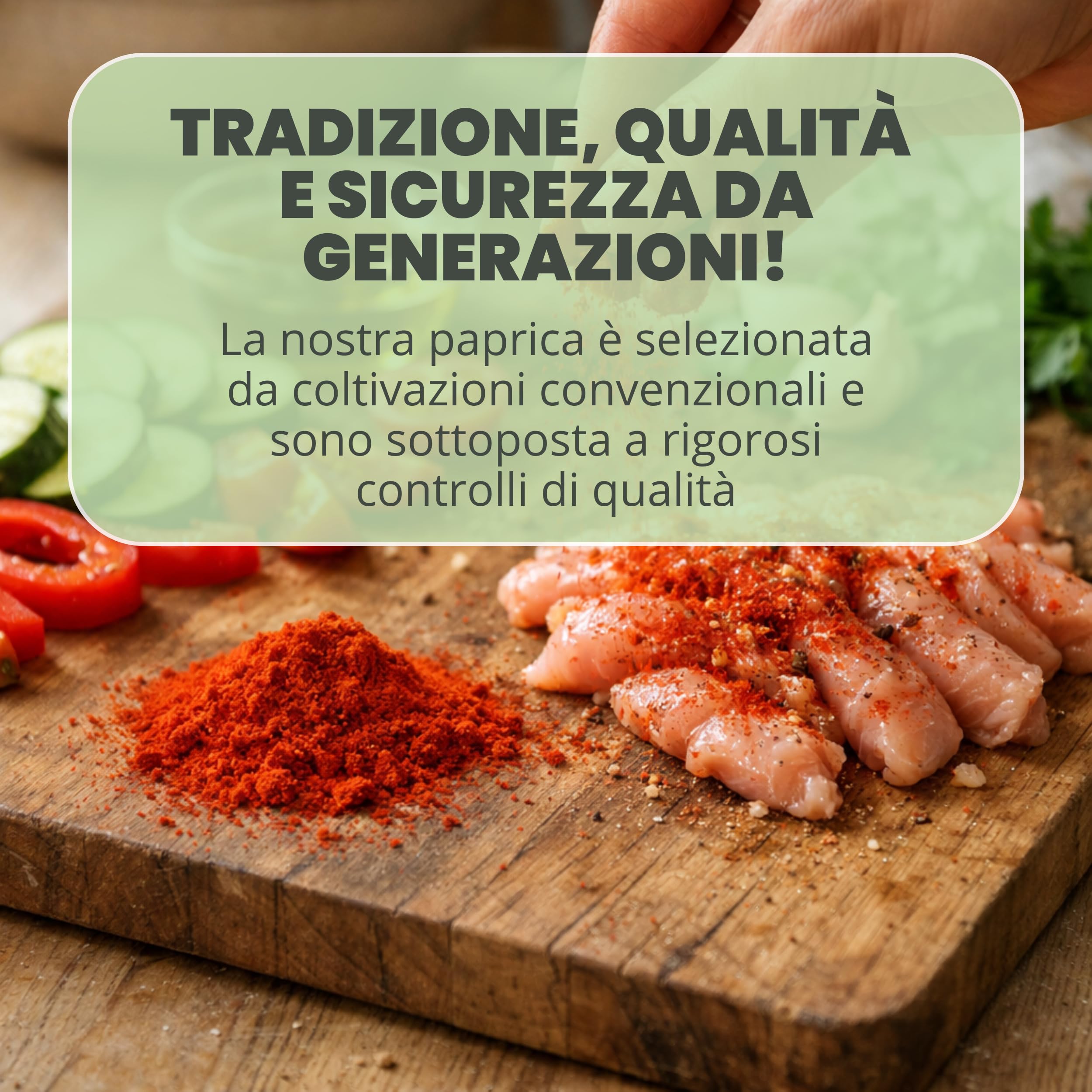 Patrizio Breseghello - Paprica Dolce Polvere 1 kg, Polvere di Peperone Dolce 100% Naturale, Spezie da Cucina