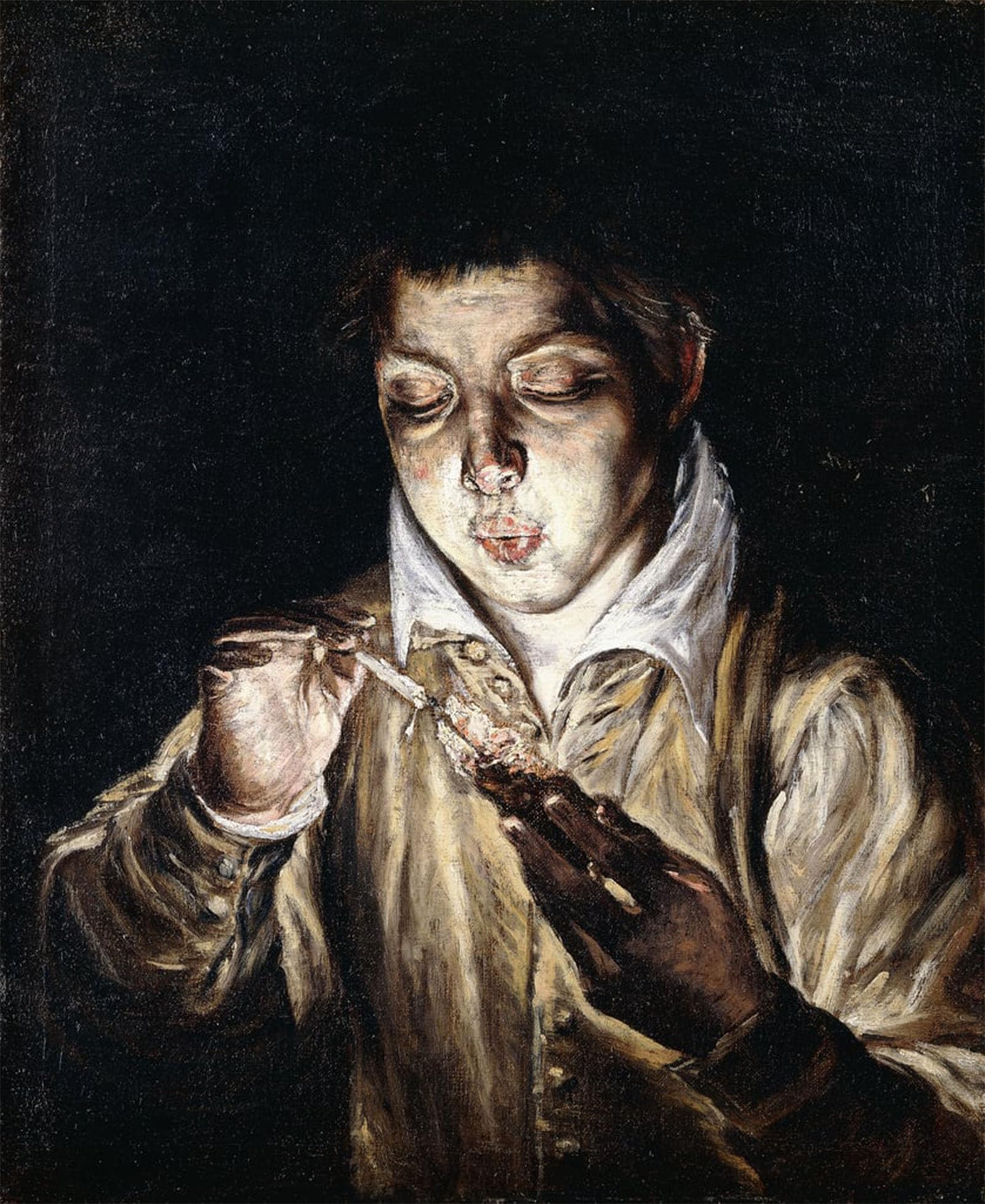 POSTERIIk Famous Animal Posters Vintage Picture a Boy Lighting a Candle by El Greco Modern Wall Decor for Home Decor 60x90cm