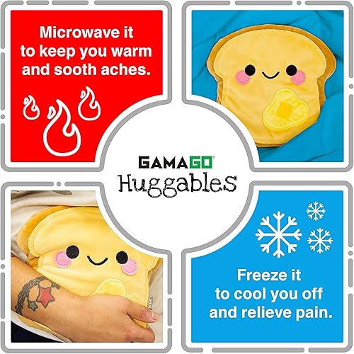 Miniatura 3 de GAMAGO Almohadilla térmica y almohada abrazable para tostadas, almohadilla térmica para microondas para calambres, dolores y alivio de la ansiedad,
