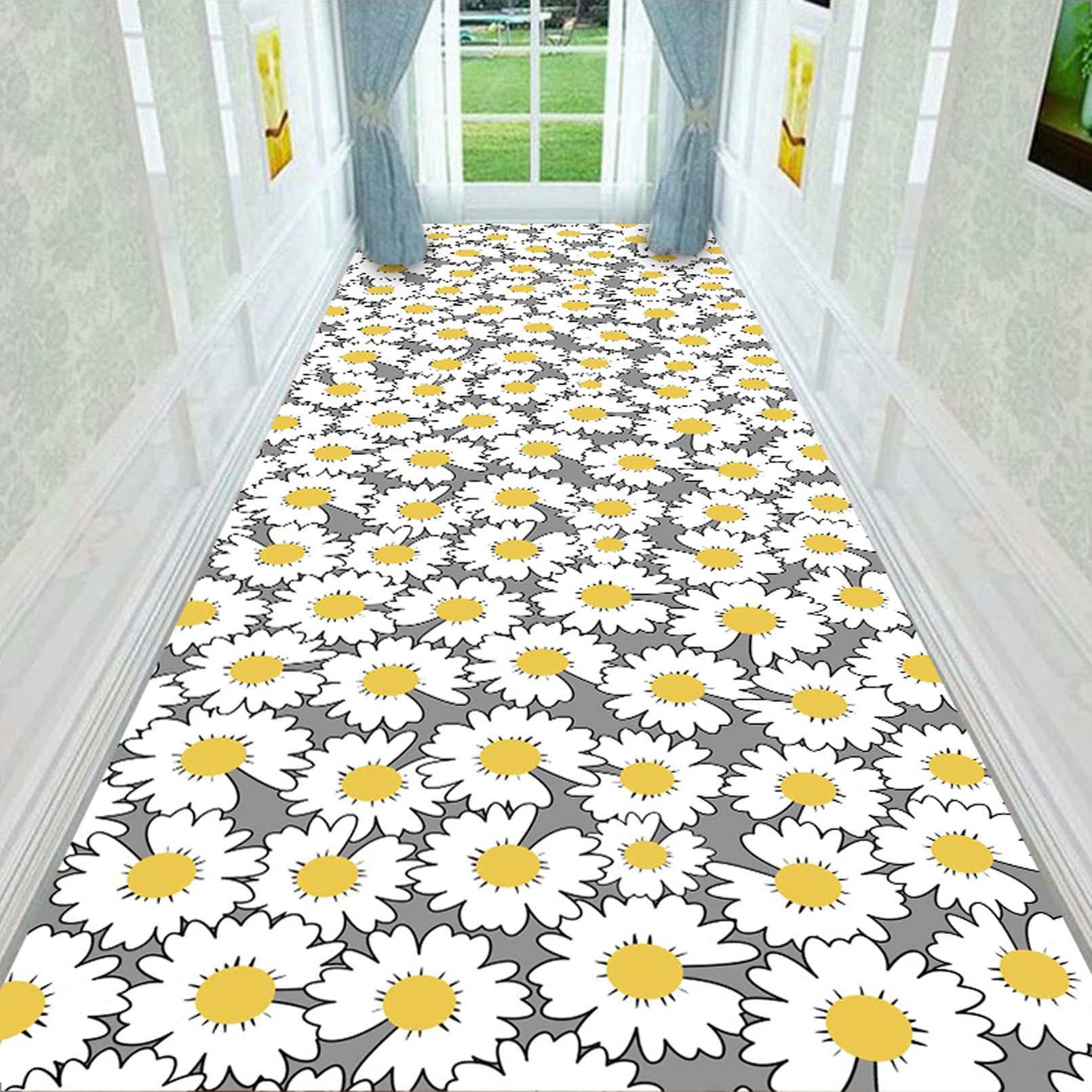 Ditanhuo #5 Extra Long Hallway Runner Rug Contemporary Passage Runner Rug For Hallway, Runners For Corridor Kitchen Entryway,Washable Do Not Fade Floor,0.6M X 3M