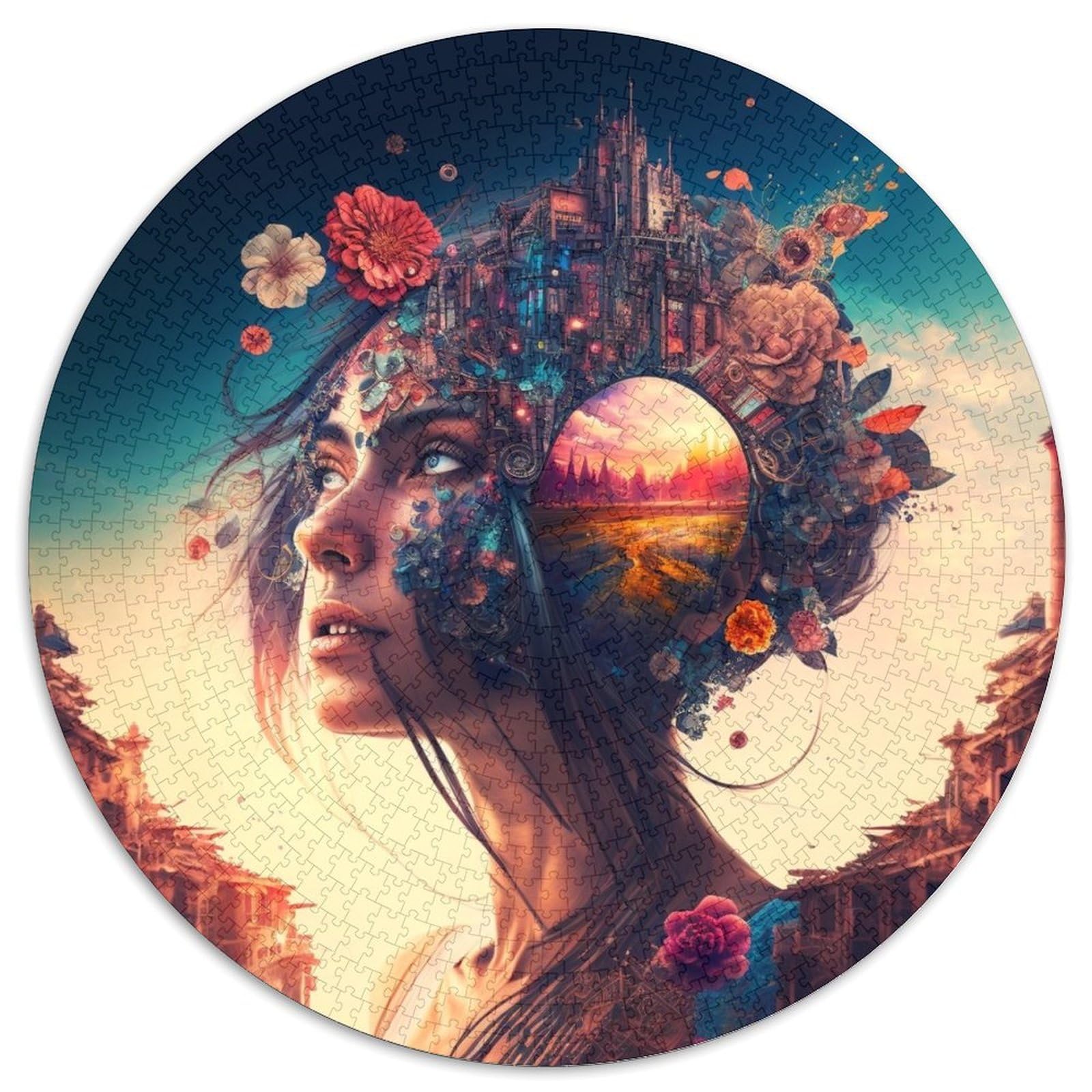 Jigsaws 1000 Pieces for Adults Mechanical World Jigsaw Puzzles for Adults, Ideal for Office,Bedroom,Living Room Decor 67.5x67.5cm — image 1