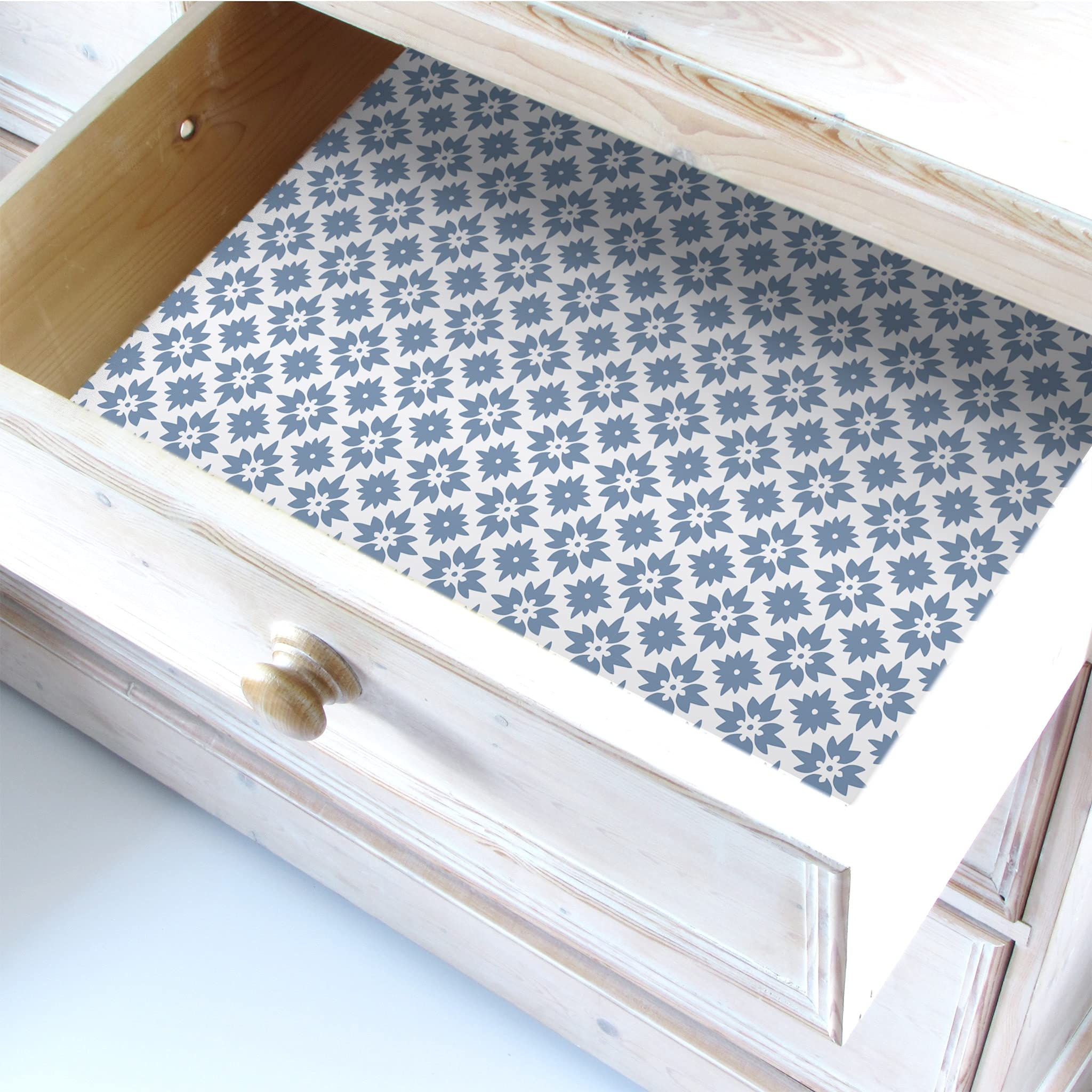 The Master Herbalist Unscented & Wipe Clean Drawer Liners with a Moroccan Mosaic Design - Image 3