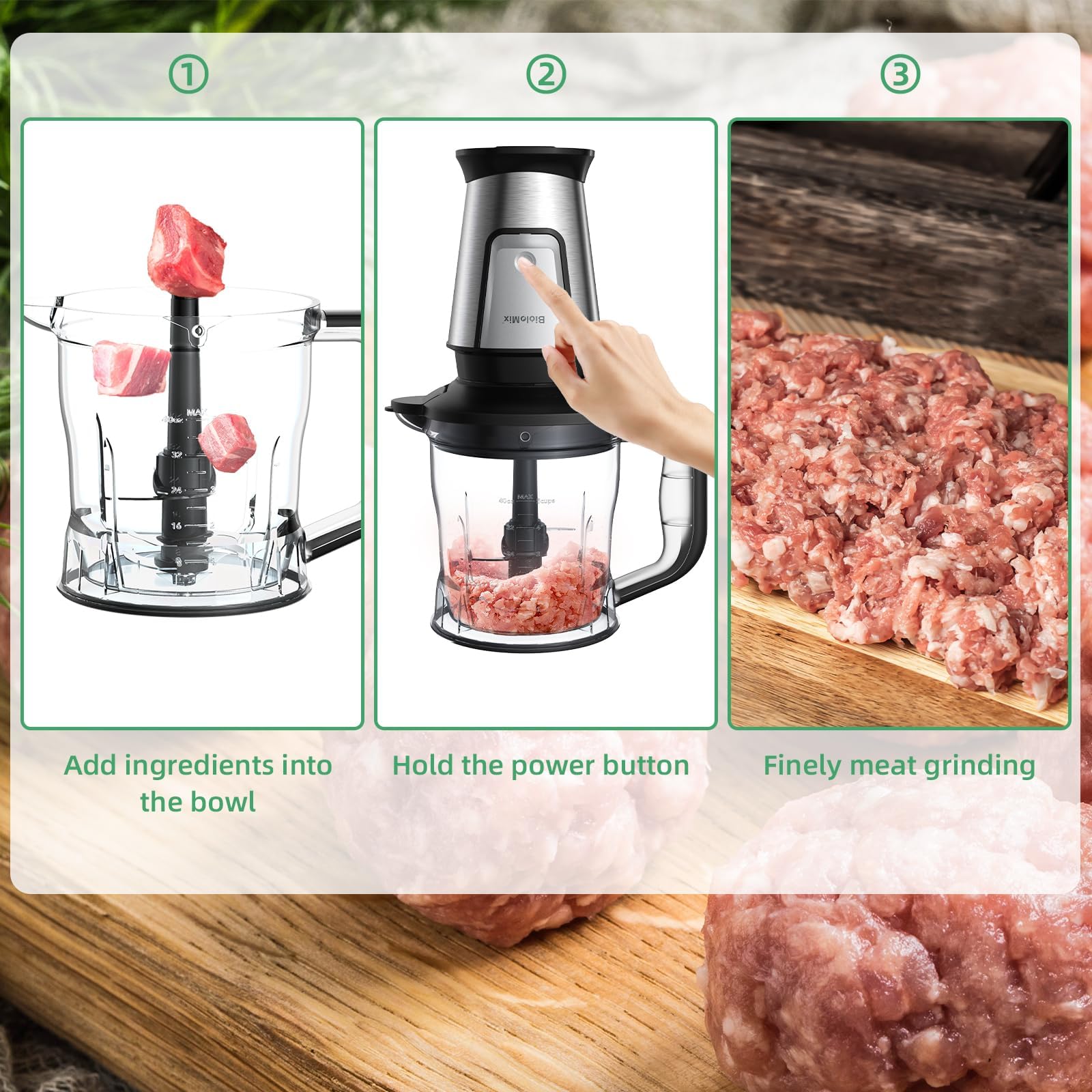 BioloMix Blender and Food Processor Combo - Product Features