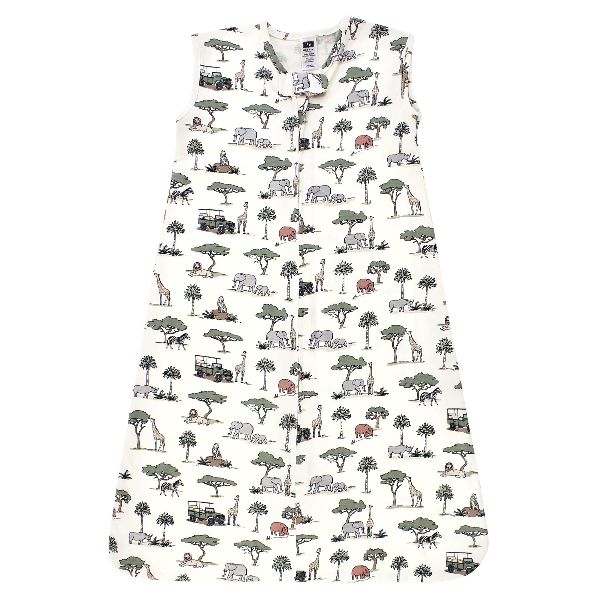 Hudson Baby Unisex BabyCotton Sleeveless Wearable Sleeping Bag, Sack, Blanket