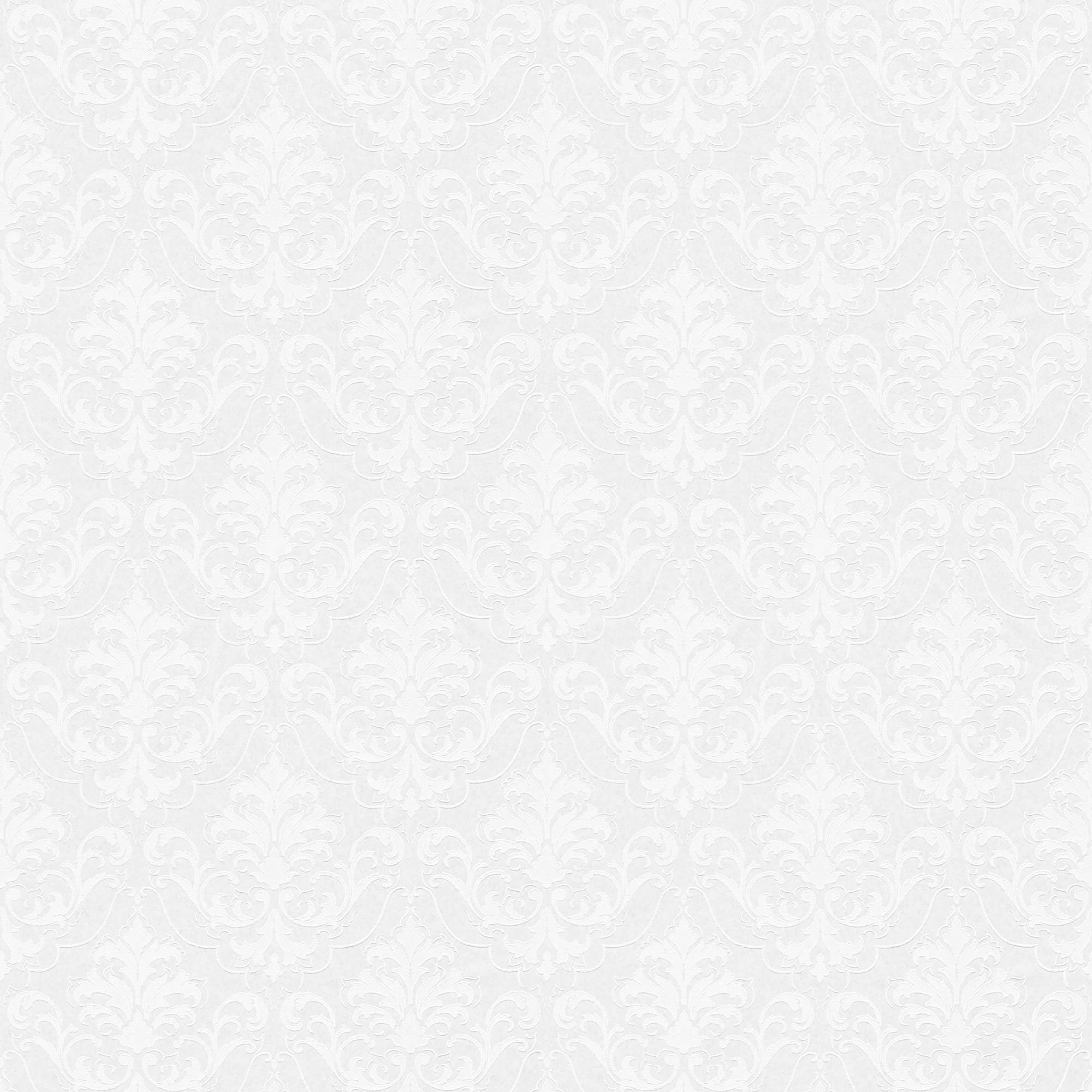 A.S. Création Carta da parati, verniciabile bianco, 25,00 m x 1,06 m