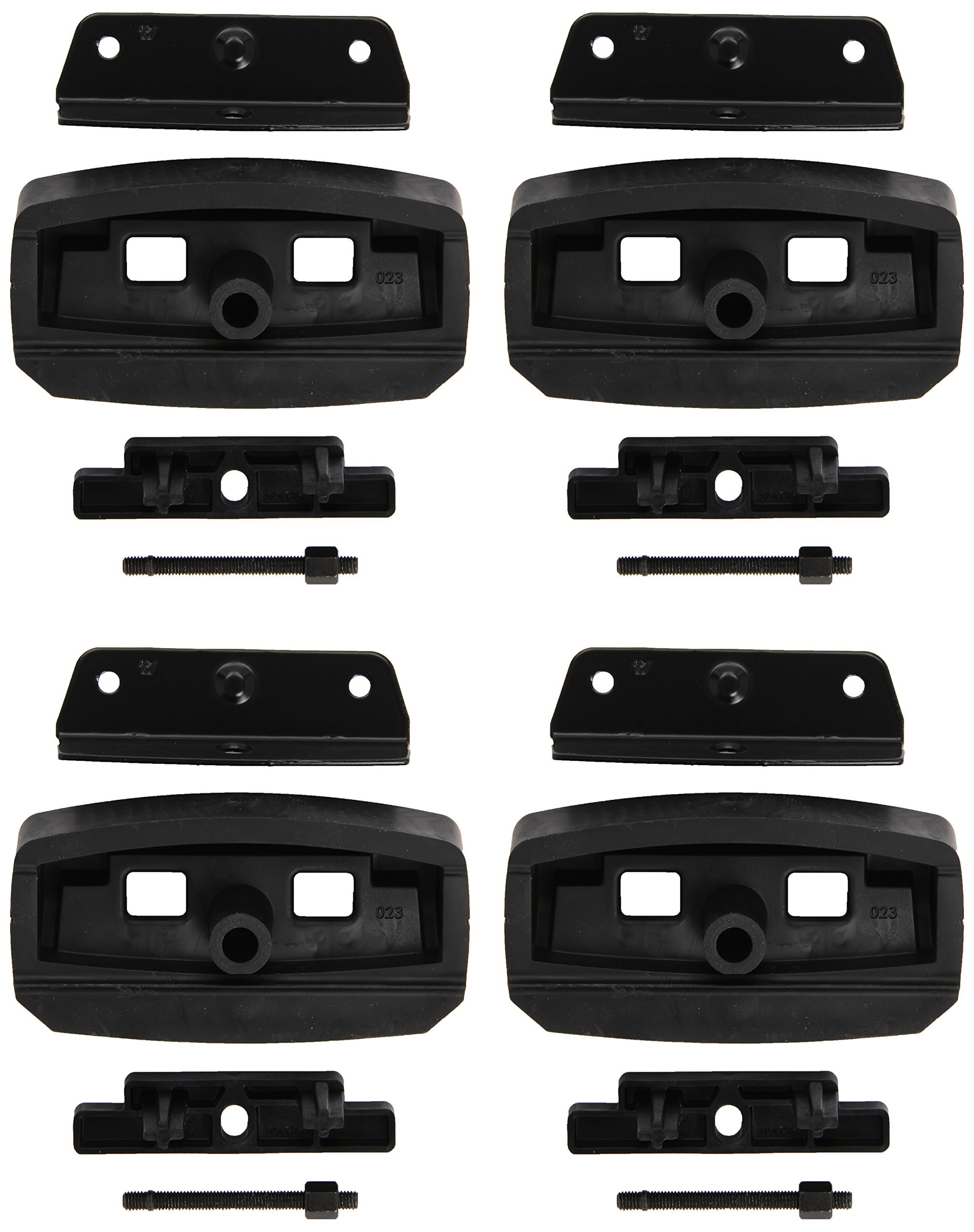 Thule 3089 Kit Pour Barres De Toit - Set De 4 Fixations Noires - Compatible BMW 5-Series