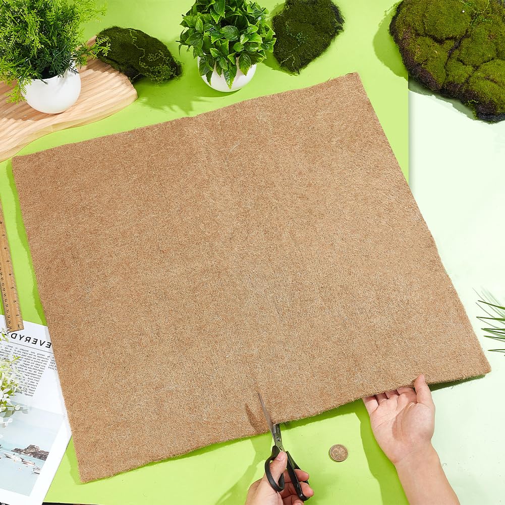 OLYCRAFT 2pcs Worm Blanket 60x60cm Worm Bin Blanket Worms Composting Blankets Jute Fiber Compost Bin Blankets Biodegradable Worms Farm Accessories for Compost Bins Farms Planter Garden Decoration — view 2
