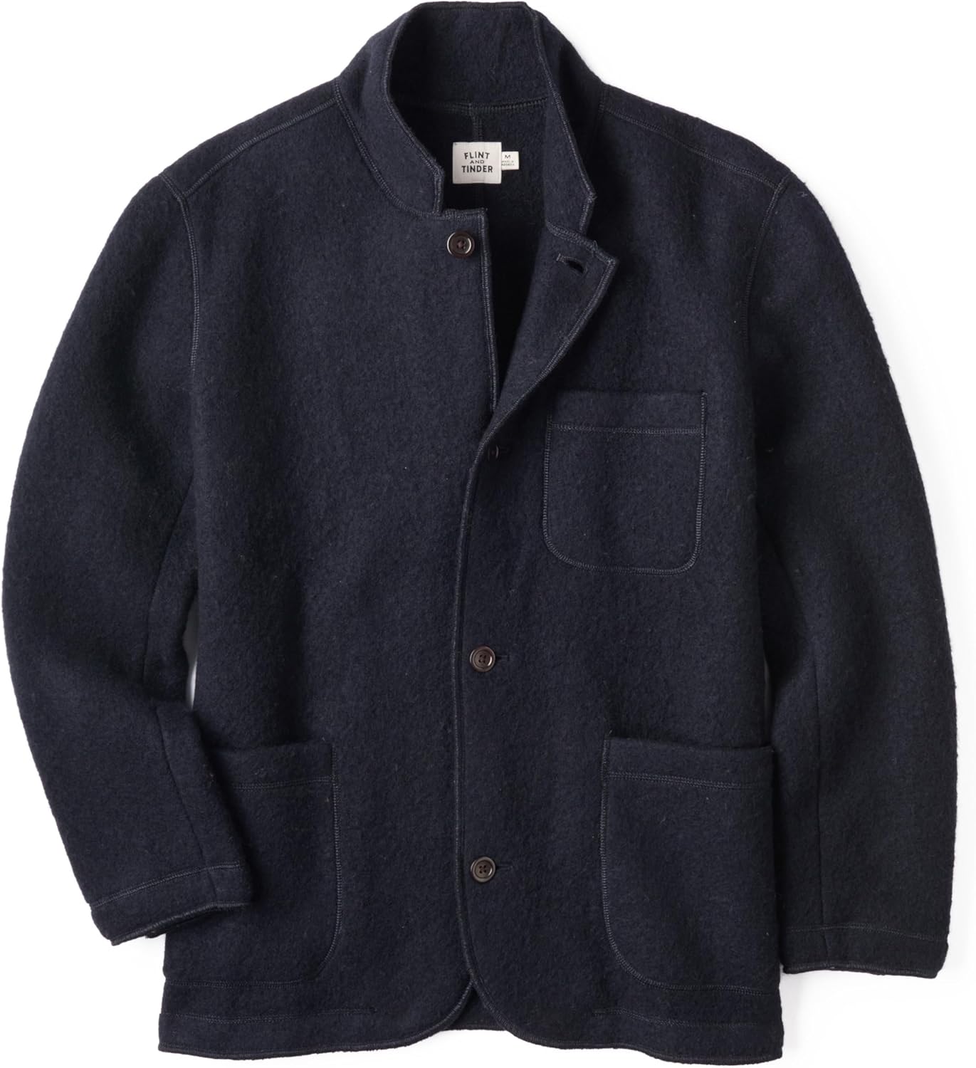 Huckberry Flint and Tinder The Boiled Wool Chore Blazer, Mens Casual Sport Coat, Jacket