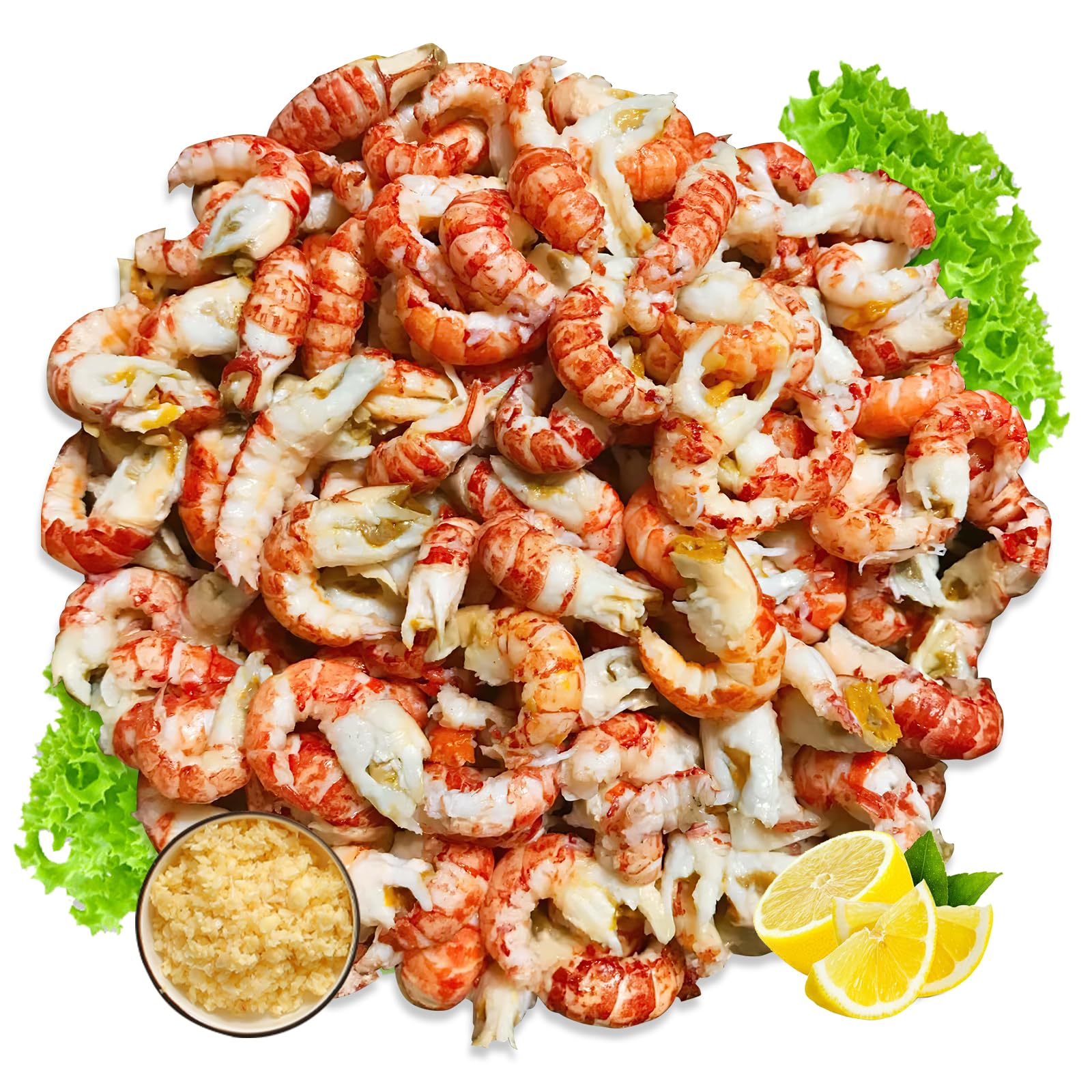 OCEANZEN Crawfish Tail Meat, Large Size, Premium Quality, Vacuum-Sealed, 1 lb x 3 Packs (3 lbs) Box