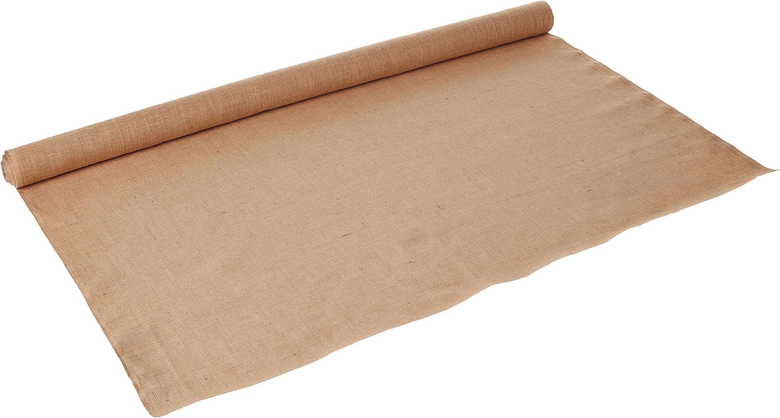 LA Linen 60-Inch Wide Natural Burlap , 10 Yard Roll