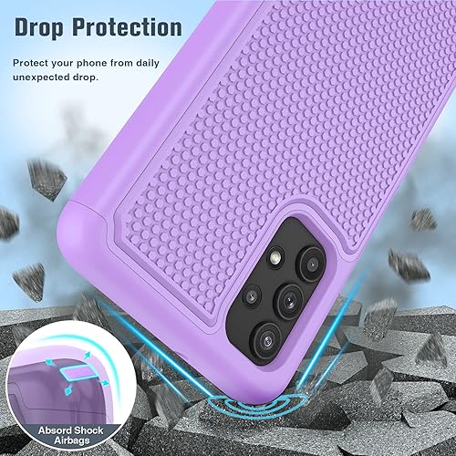 Miniatura 4 de JXVM Funda para Samsung Galaxy A32 5G funda protectora de doble capa resistente para teléfono celular, a prueba de golpes, con textura