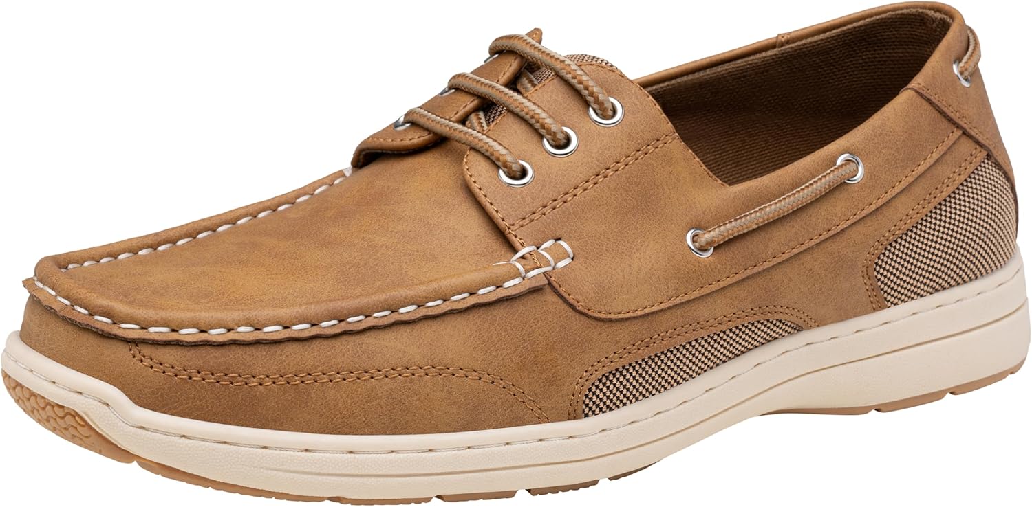 Vostey Men’s Loafers & Slip-ons 3-Eye Boat Shoes Men Comfortable Casual Loafers for Men Vostey Men’s Loafers & Slip-ons 3-Eye Boat Shoes Men Comfortable Casual Loafers for Men