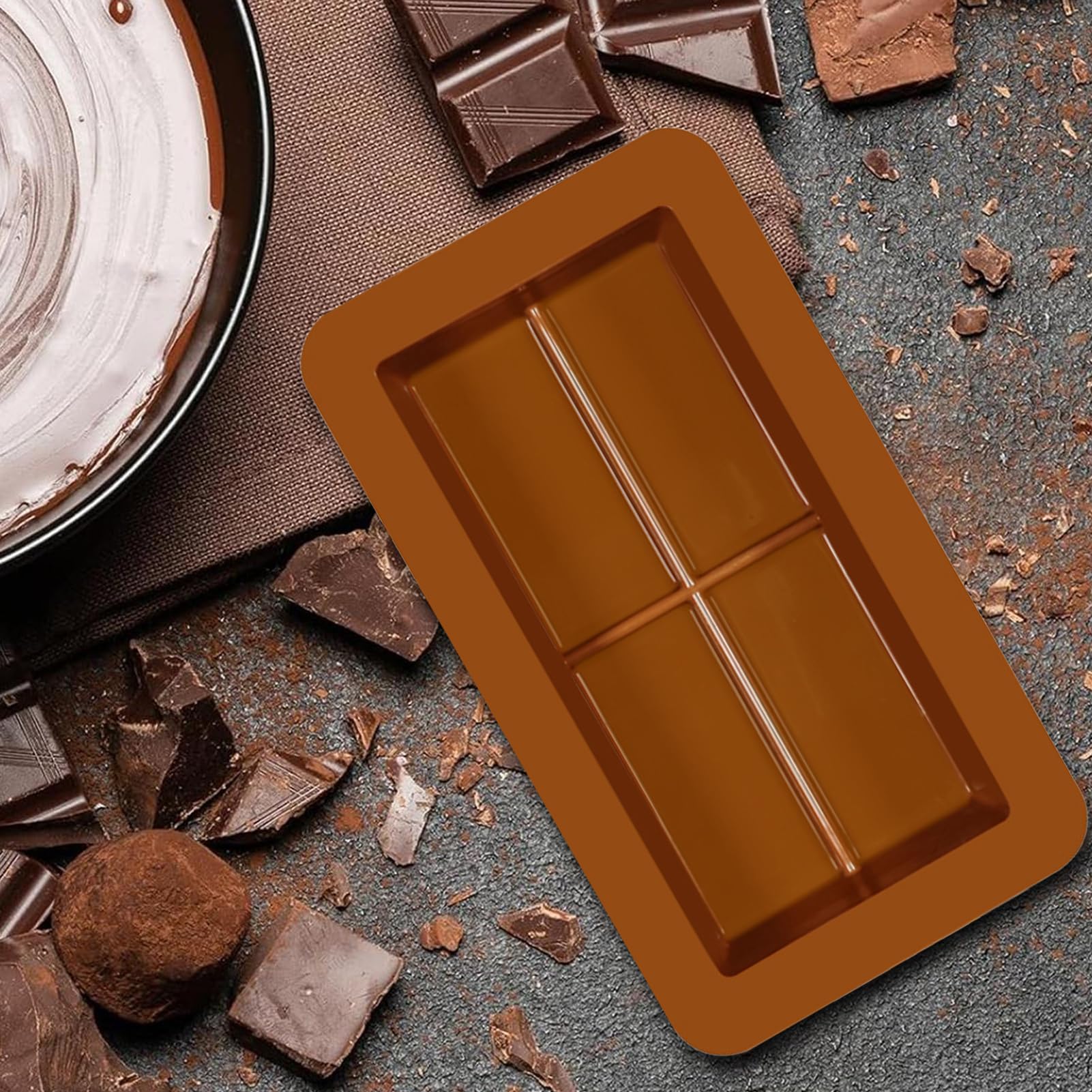 Cioccolato In Silicone 2 Pezzi Riutilizzabili Termoresistenti Antiaderenti | Forma Per Barrette Di Caramelle Per Preparare Dolci Festivi Dessert Pasticceria Cucina Domestica Fatti In Casa