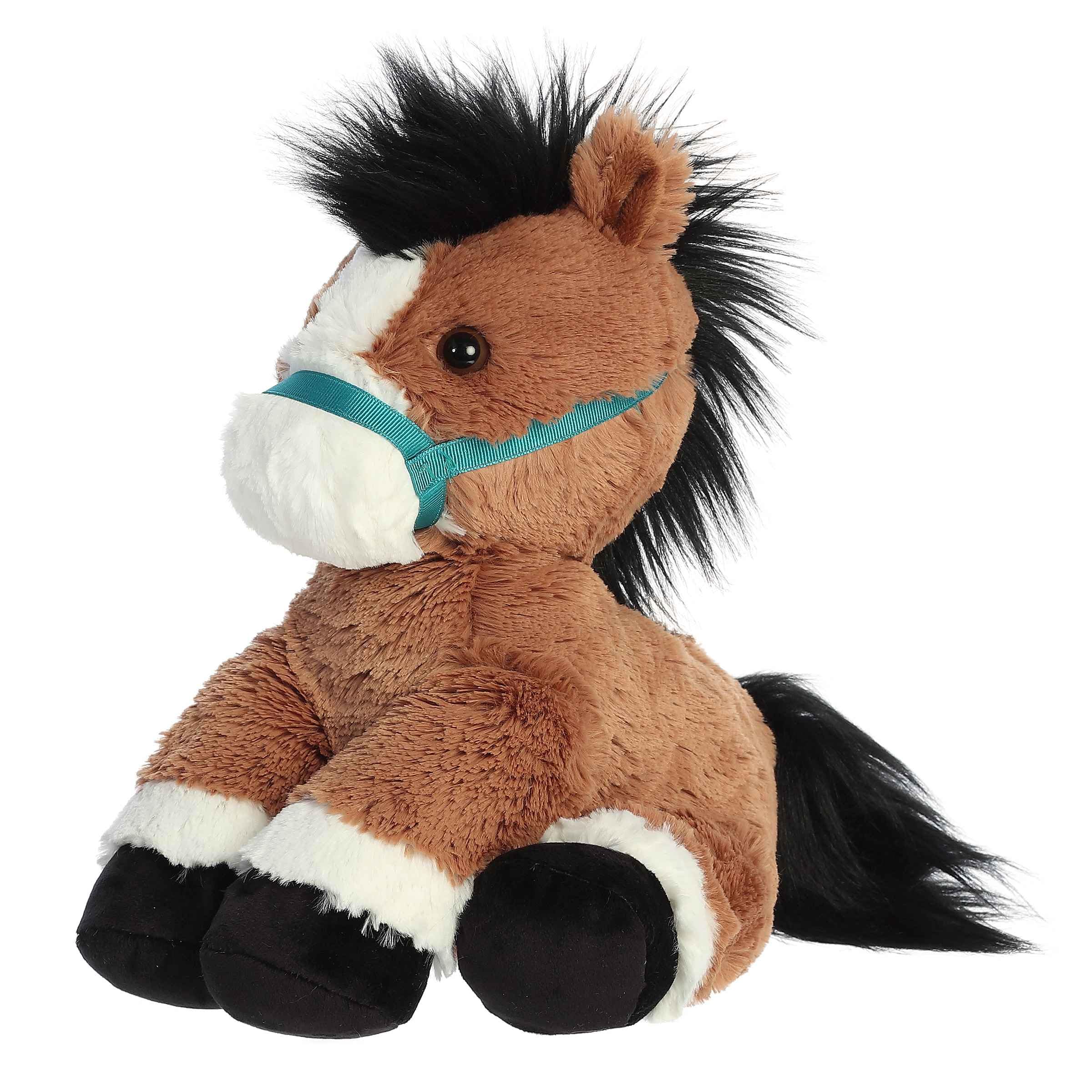 Aurora Exquisite Breyer Bridle Buddies Bay Horse Stuffed Animal - Realistic Detailing - Imaginative Play - Brown 11 Inches