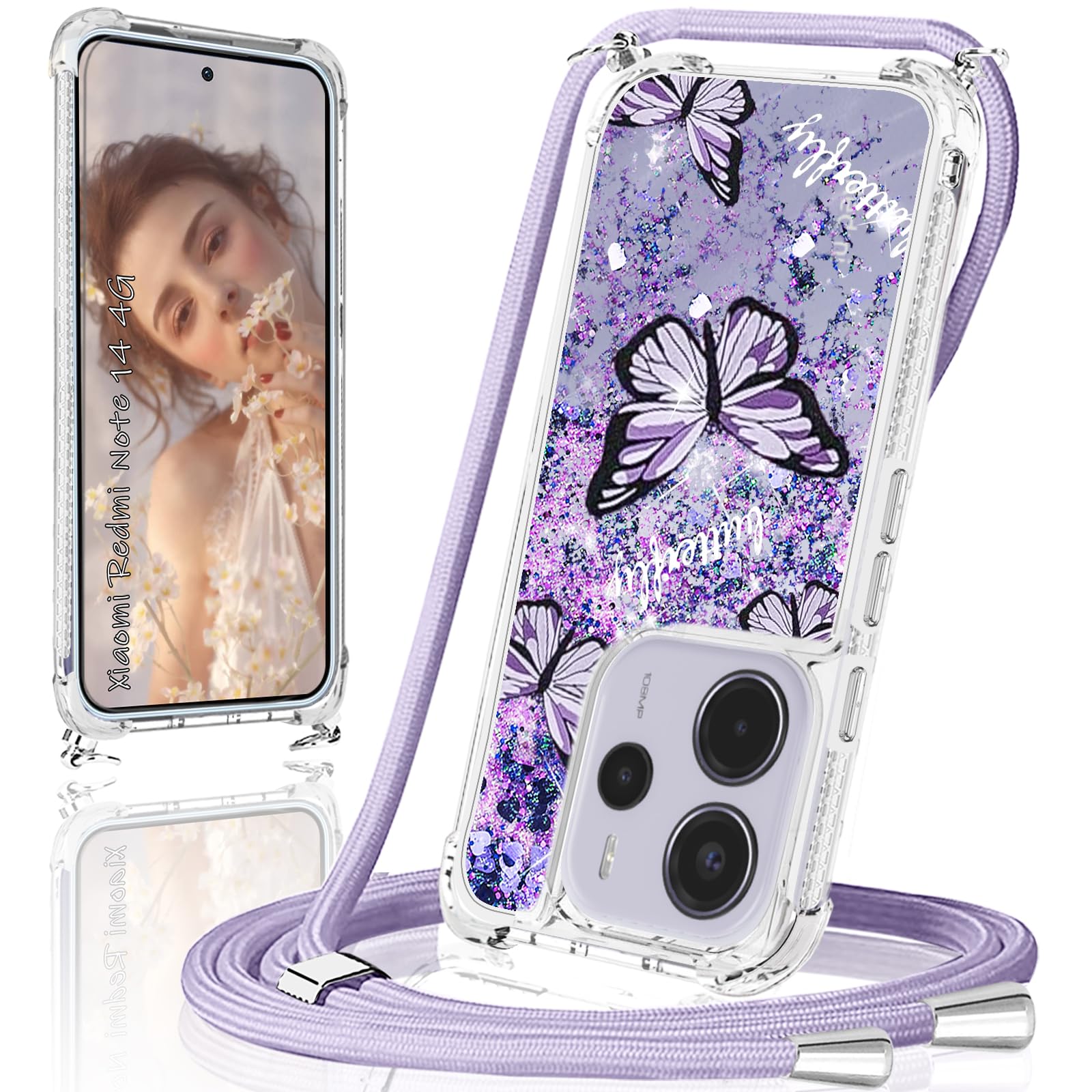 Coque Redmi 14 4g ILING Coque Pour Xiaomi Redmi Note 14 Pro 4G, Texture Métal Avancée Xiaomi Redmi Note 14 4g