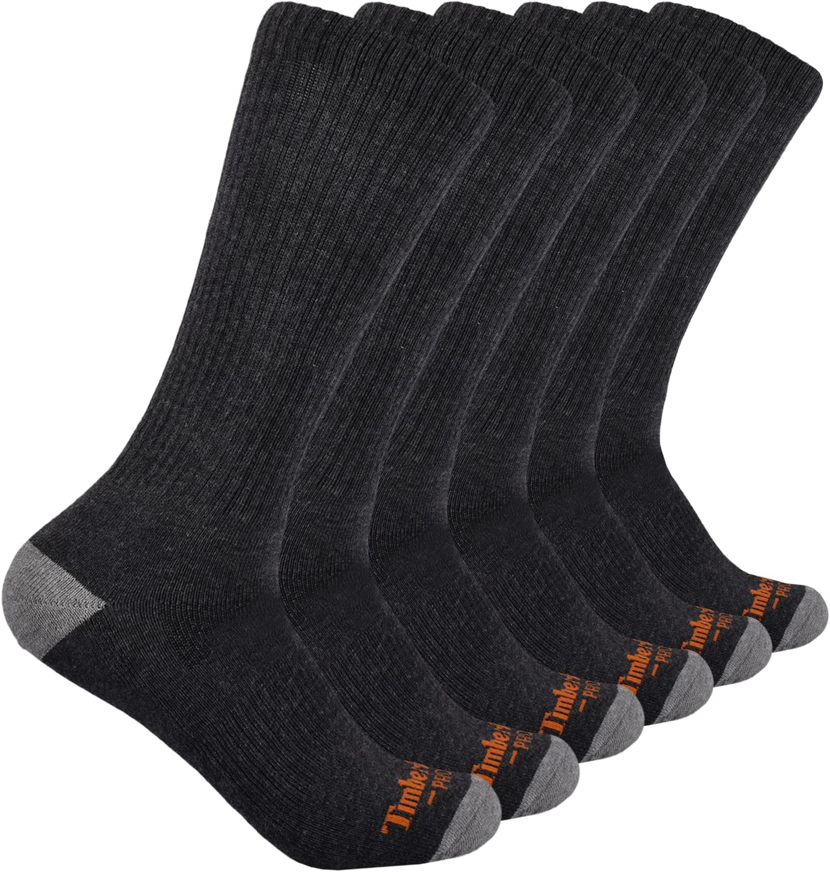 Timberland PRO mens 6-pack Performance Crew Length Socks Casual Socks