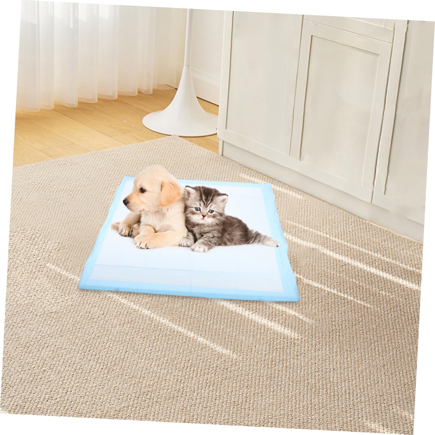 Mikikit Almohadillas Absorbentes para Cachorros Entrenamiento Higiénico para Perros Interior Jaulas Coches y Control de Orina para Mascotas