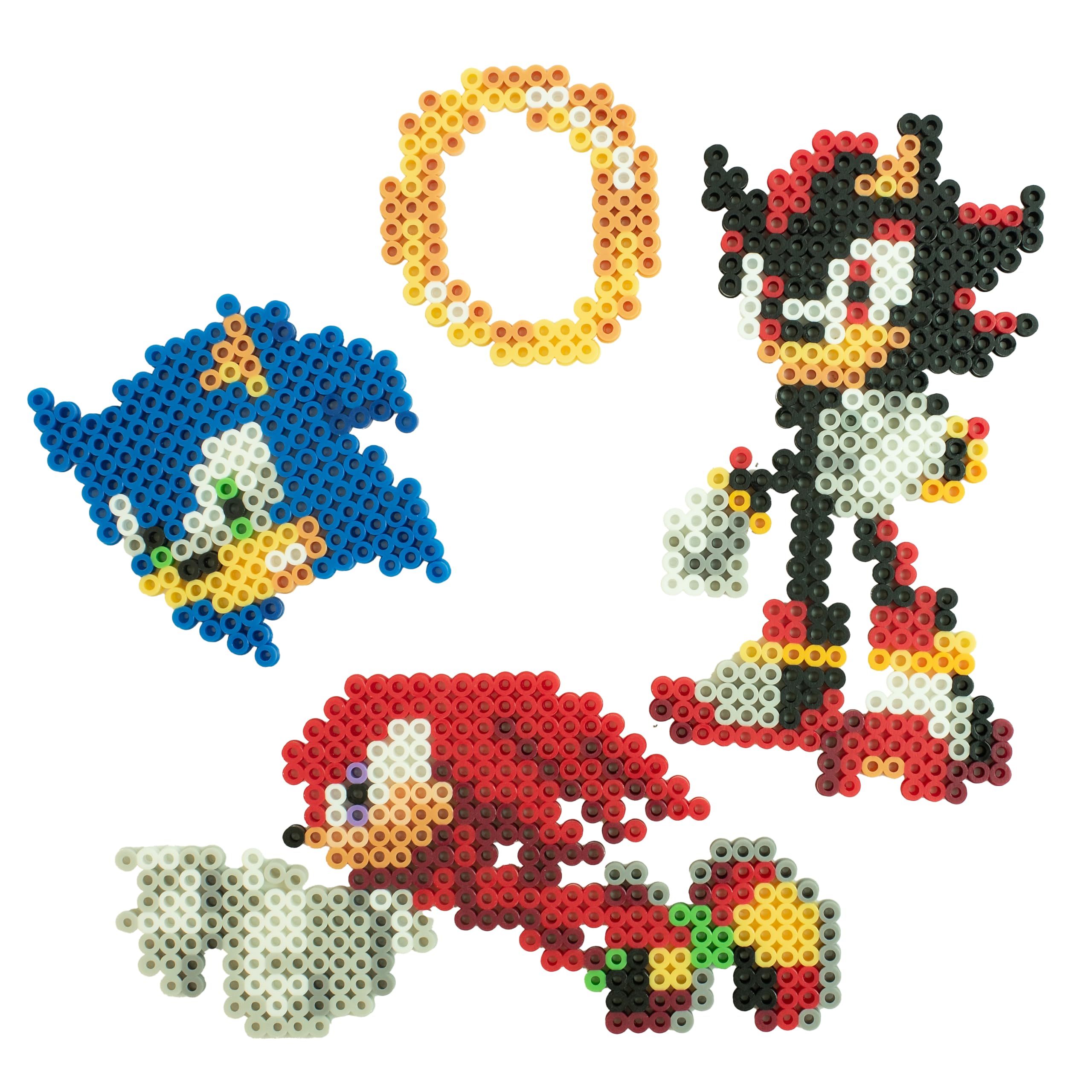 Perler 80-57249 Sonic The Hedgehog Deluxe - Kit de actividades de manualidades con cuentas fusionadas con 14 proyectos, multicolor, 4504 piezas