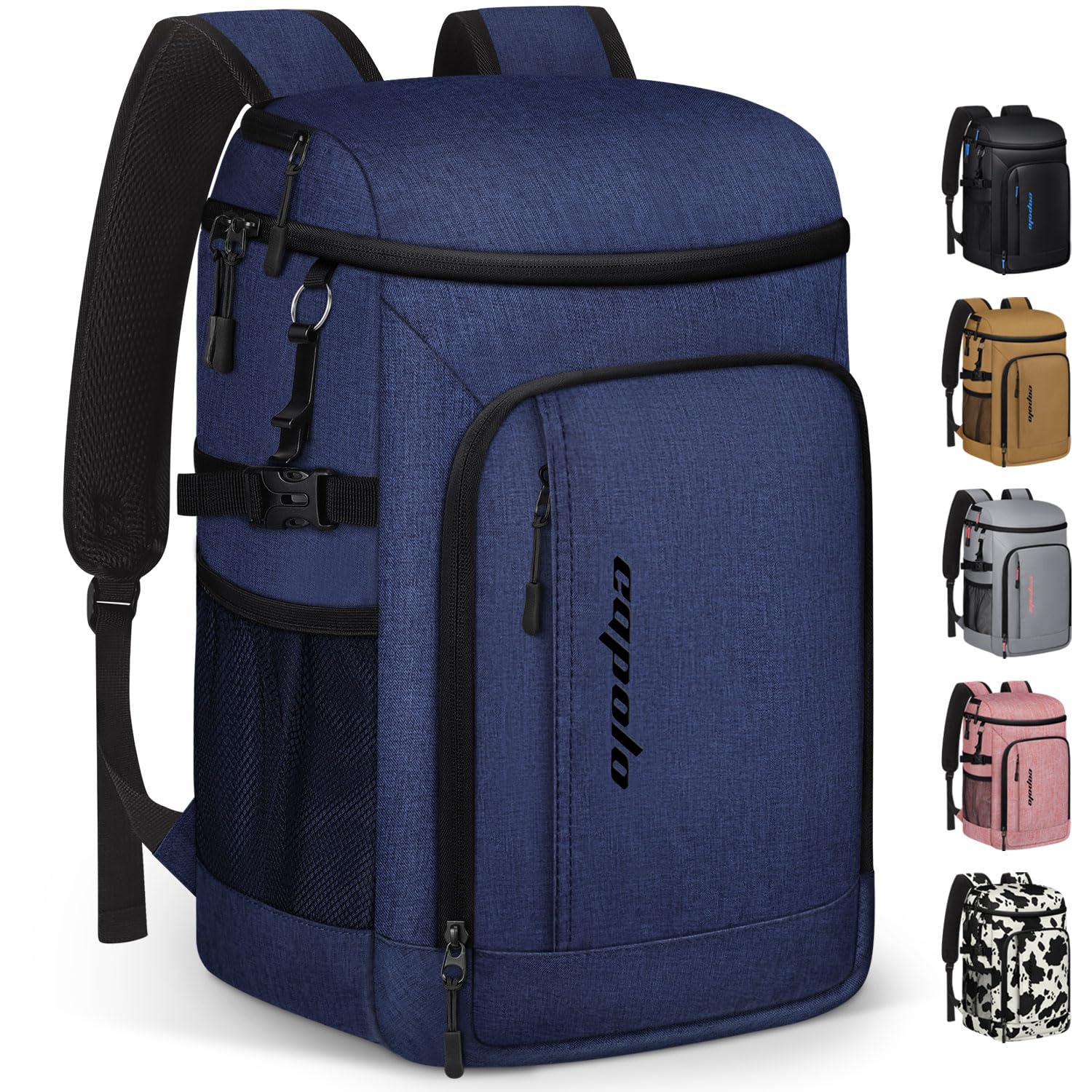 Capolo Cooler Backpack Insulated Waterproof for Women Men,36/45 Cans Lunch Backpack Coolers Leak Proof Soft Cooler Bag Ice Chest for Camping Beach