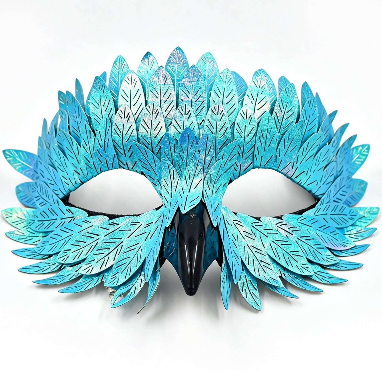 QhgPnt 1 Piece Blue Bird Mask for Men, Masquerade Costume Accessory