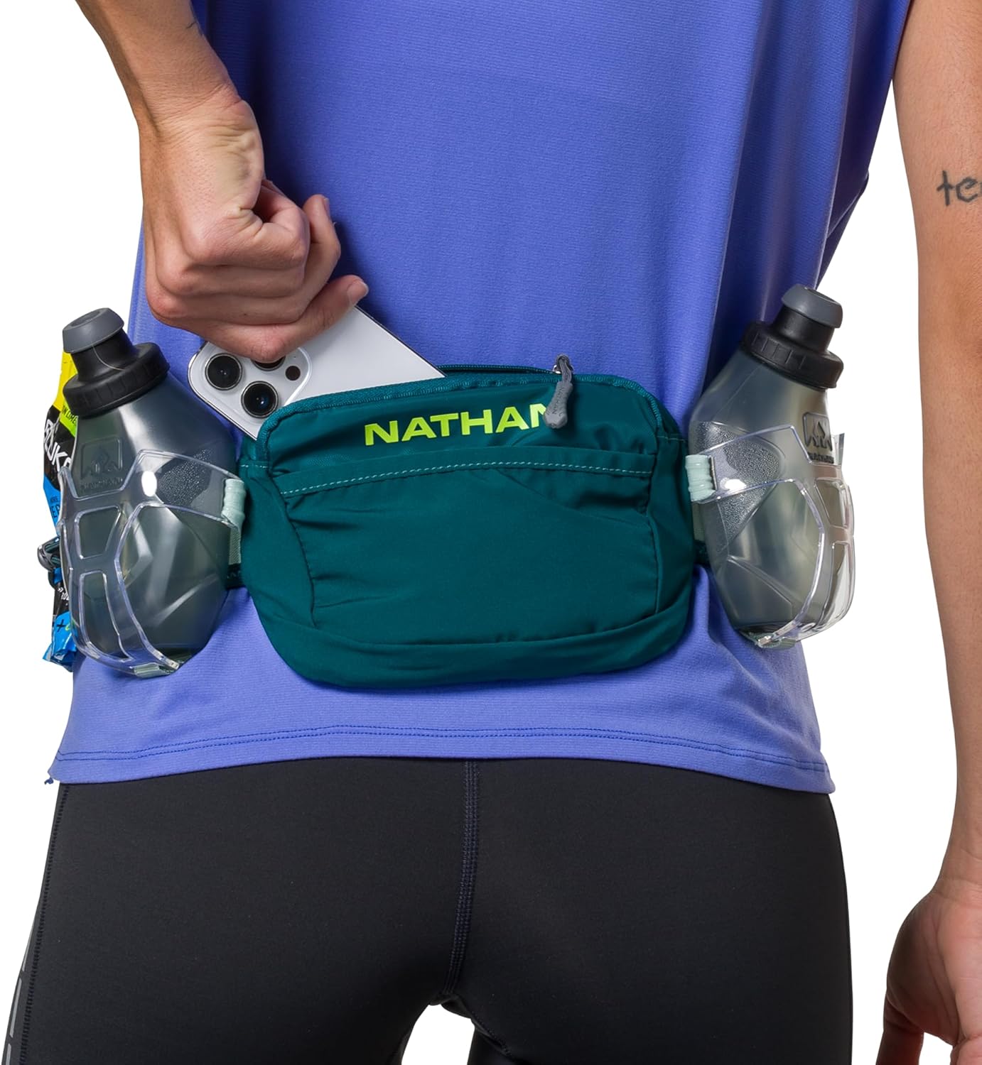 Nathan Running Belt Hydration with Flasks, Storage Pockets, Trail Mix Plus, Running Water Bottle Belt, Insulated, Walking, Hiking - Image 5