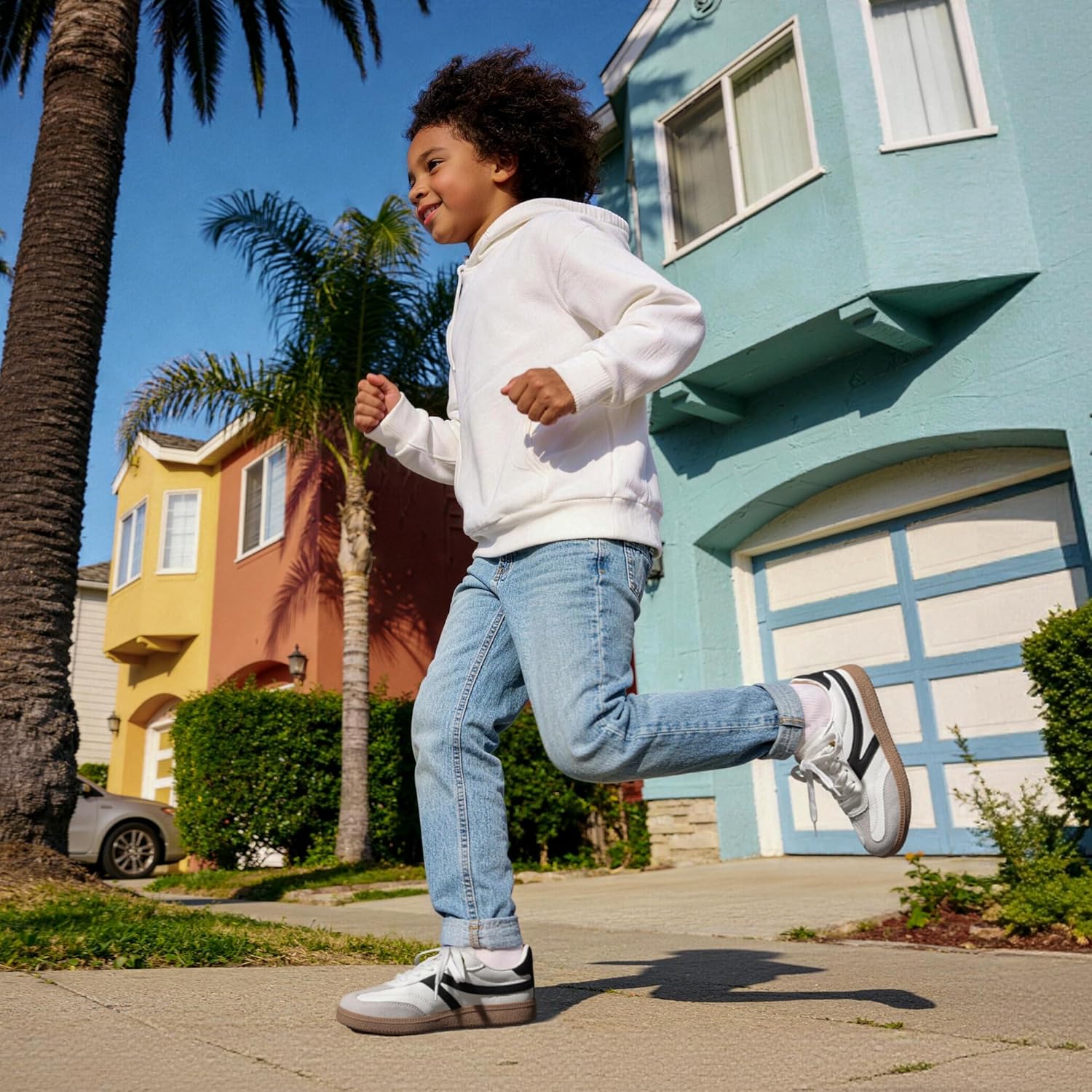 DREAM PAIRS Boys Girls Indoor Soccer Shoes Kids Youth Child Training Football Baseball Tennis Casual Sneakers - Image 3