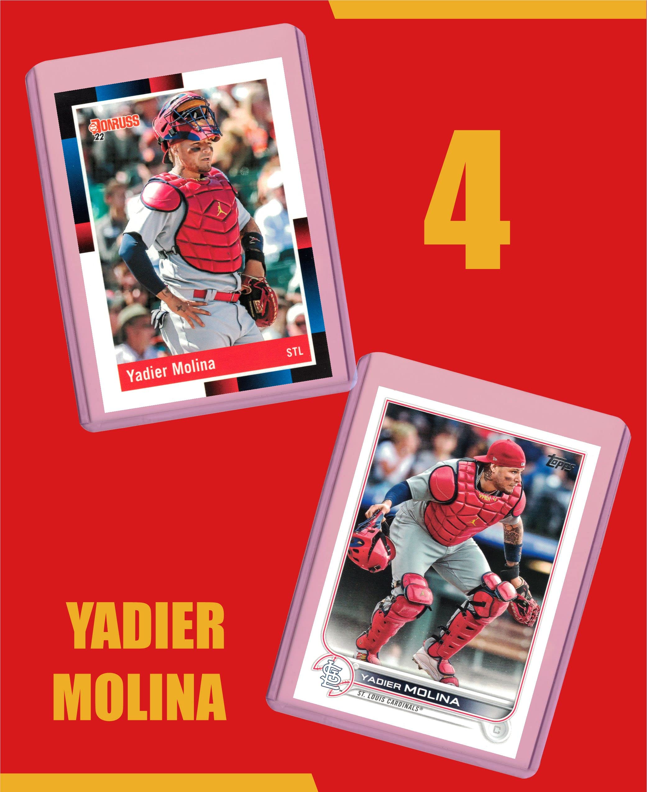 Amazon.com: Yadier Molina Baseball Cards (5) Assorted St. Louis