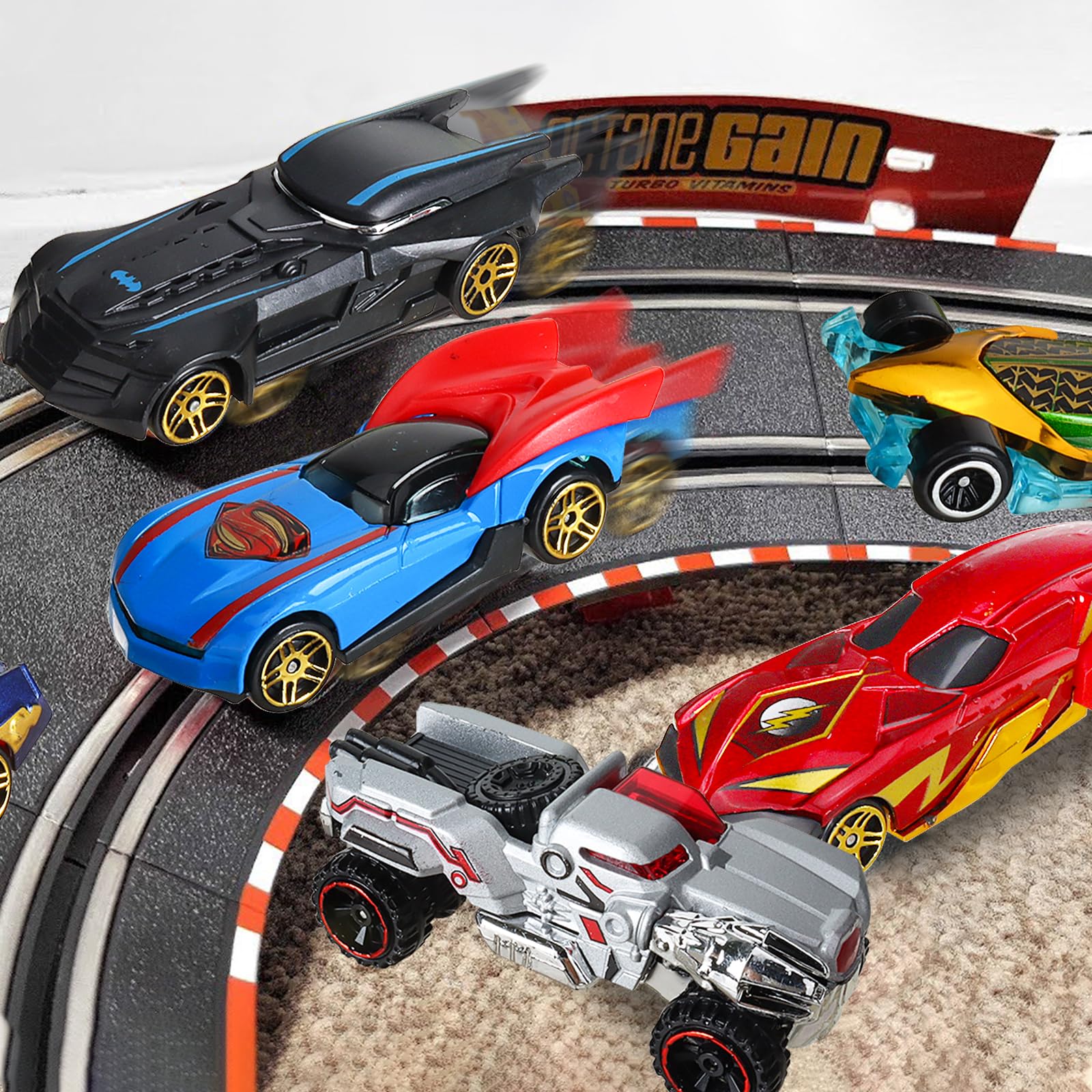 SET DI 2 AUTO DA CORSA IN LEGNO A RETROCARICA - Foto 4