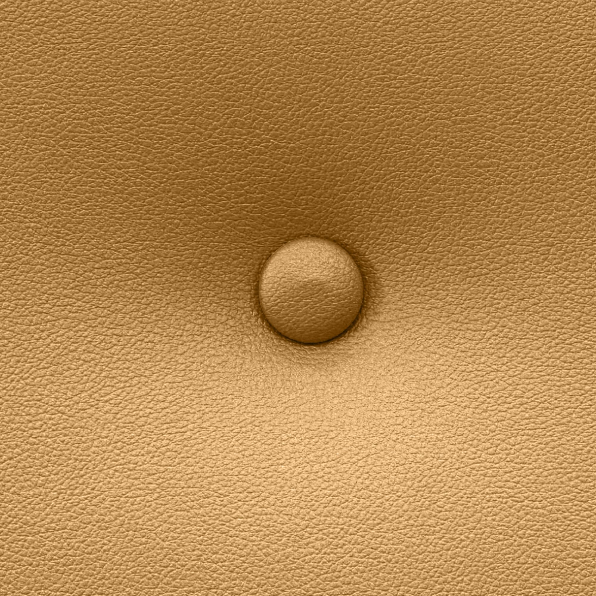 DHOME Testiera in Similpelle o Tessuto AQUALINE Pro con 2 file di Bottoni e Gambe Testiera Imbottita per Letto di Lusso (Similpelle Dorato, 160x105cm (Letti 150/160))