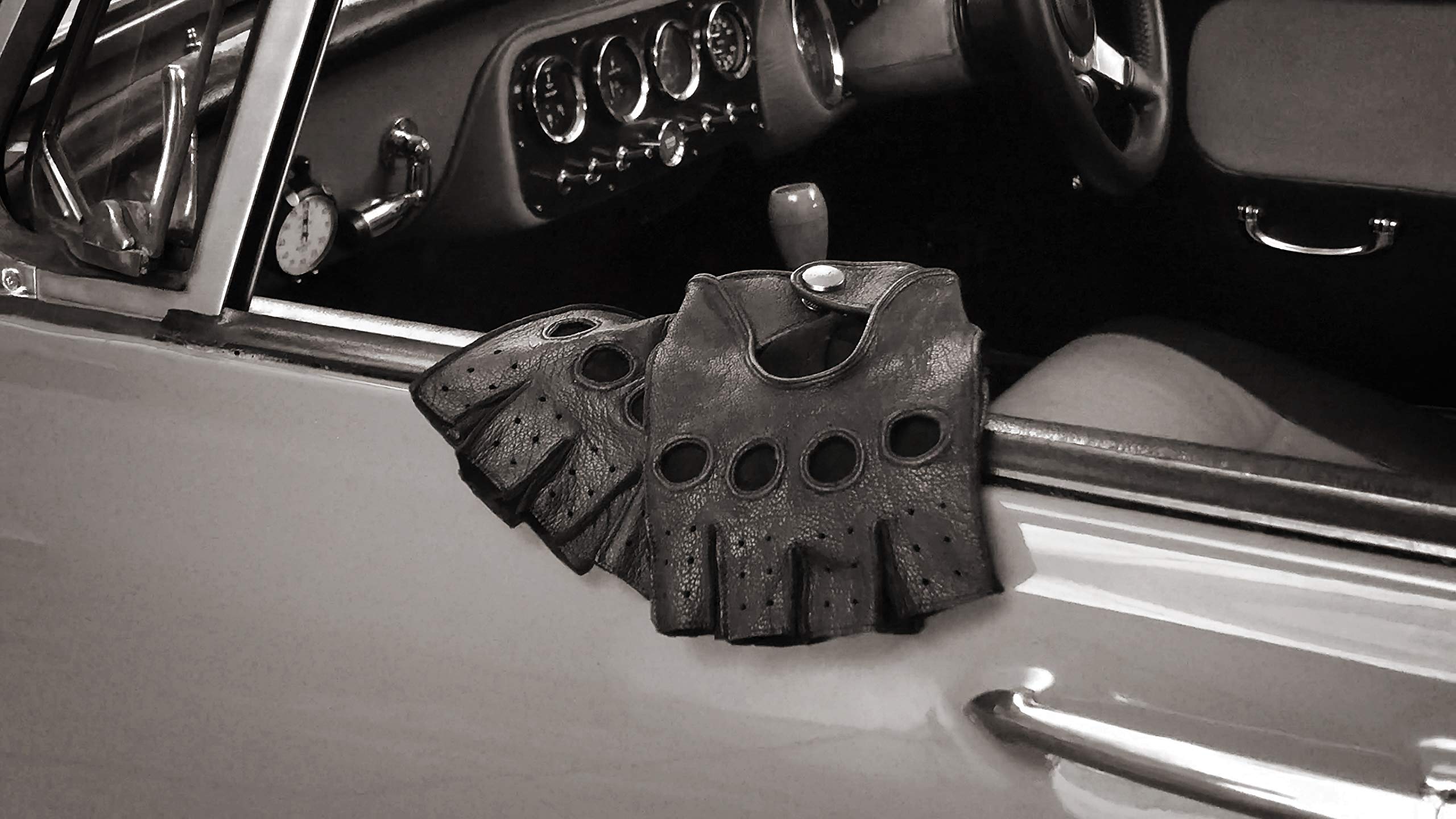 PEARLWOOD Herren Lederhandschuhe JENSON für Autofahrer aus Ziegenleder