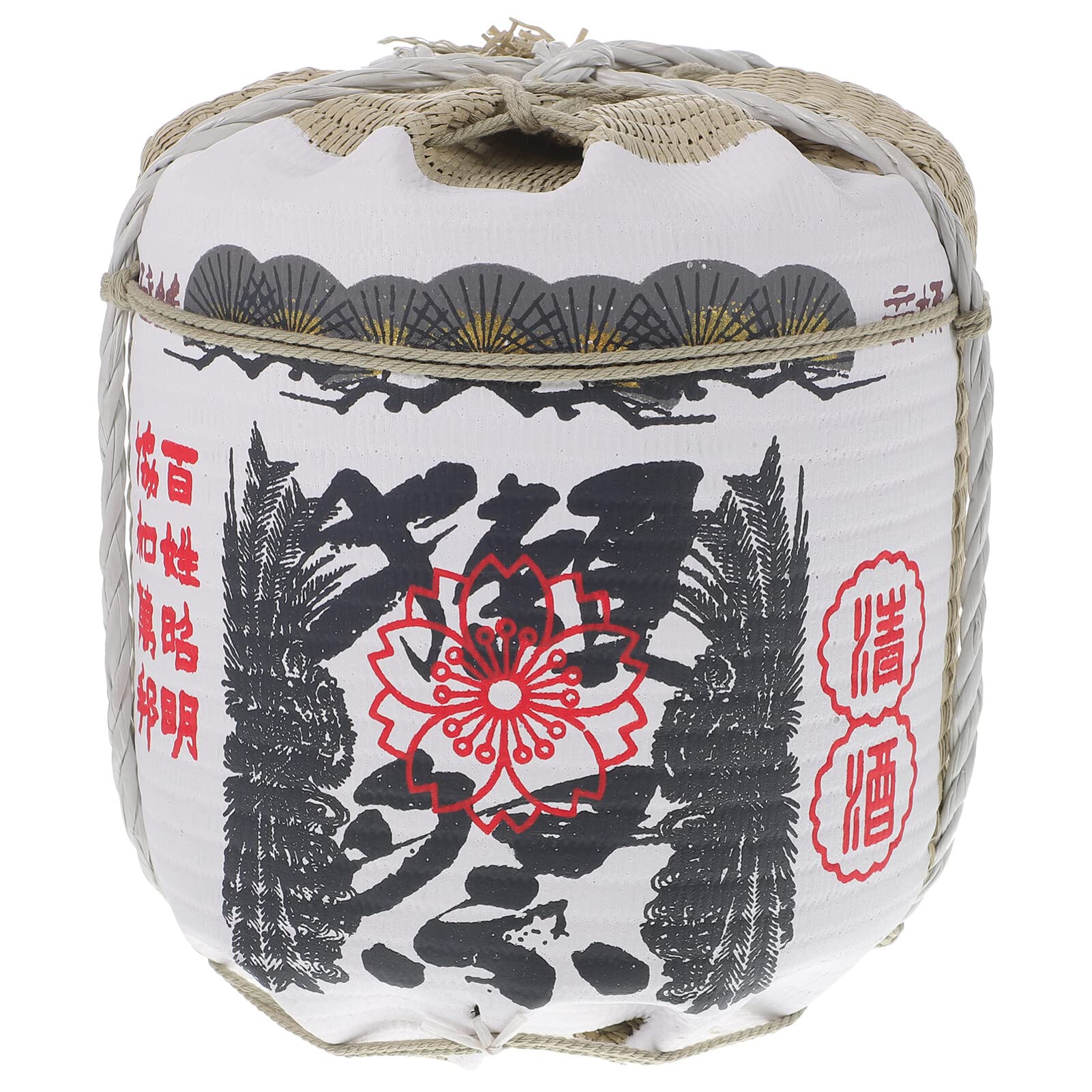 Dncg As Shown Decorative Wine Barrel Japanese Sake Decor Japanese Barrel Statue Sushi Plate Decoration Whiskey Barrel Aging Barrel Indoor Playset Outdoor Barrel Decoration Mini Tray Foam Travel/22
