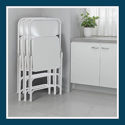 Miniatura 23 de OEF Furnishings Triple Brace Silla plegable de acero, azul Azul,Beige,Negro -,Marrón,Gris,https://www.amazon.com/dp/undefined