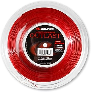 Outlast Co-Polyester Tennis String Reel 656 ft / 200 m – Maximum Durability, Control & All-Court Playability – TruTension Technology, High-Performance Polyester