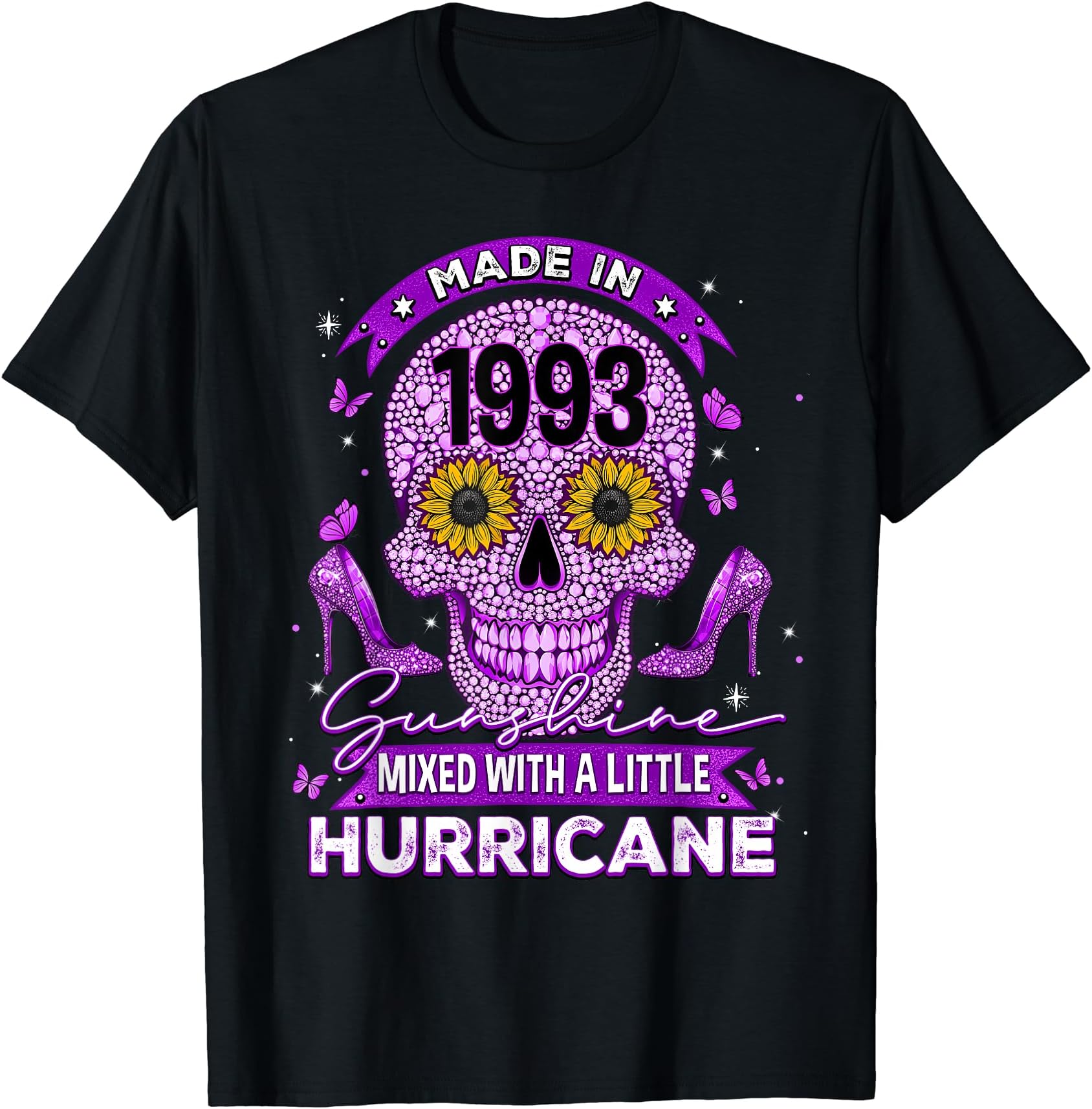 Born In 1993 Sunshine Mixed With Hurricane Birthday women T-Shirt