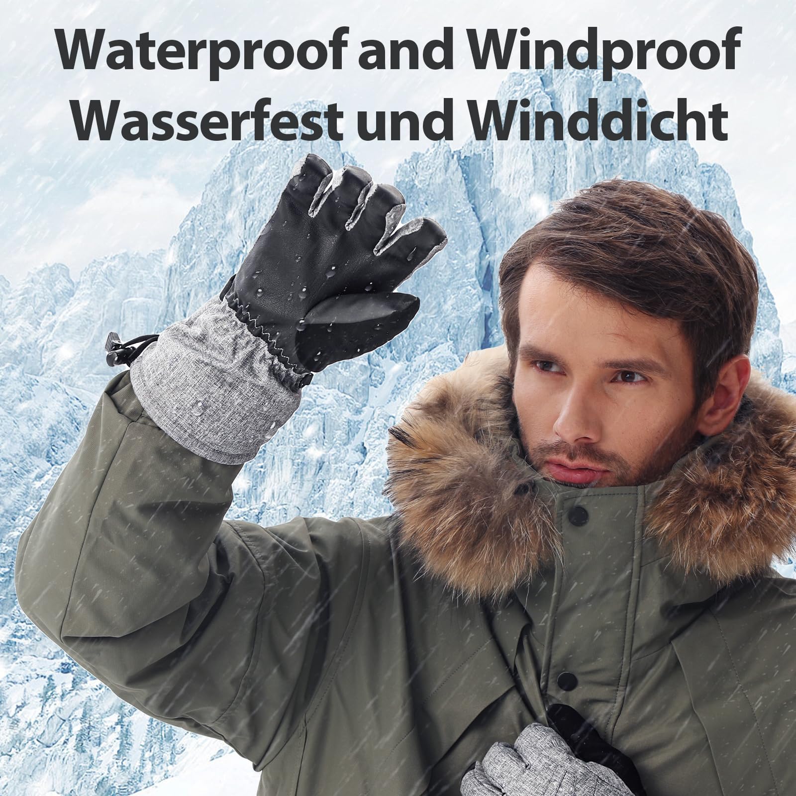 AROMA SEASON Beheizbare Handschuhe Modell Snow