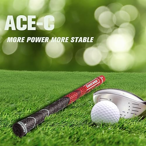 Miniatura 2 de Geoleap Juego de 13 agarres de golf con cintas y con todos los kits de reparación para elegir, agarres híbridos para palos de golf, estándarmediano,