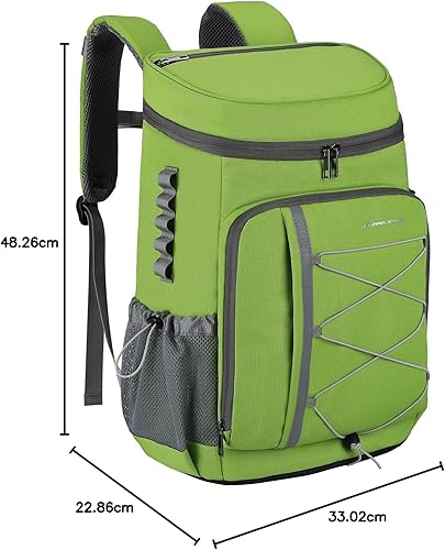 Miniatura 21 de Maelstrom Mochila enfriadora - Bolsa de almuerzo suave aislada para 35/50 latas para camping, playa, senderismo y compras Azul