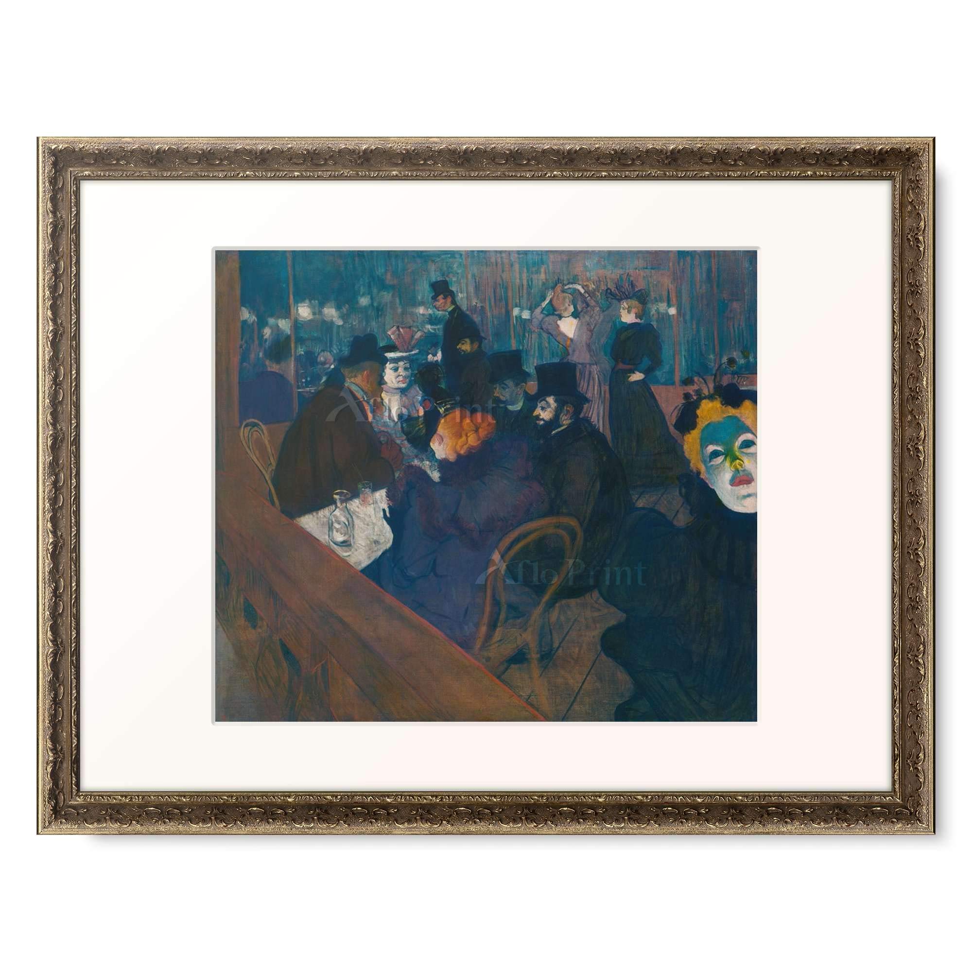 Toulouse Lautrec 額装 “Moulin Rouge” Toulouse-Lautrec 
