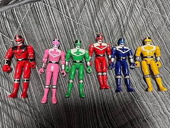 タイムレンジャー/タイムイエロー＆タイムピンクのフィギュア×2