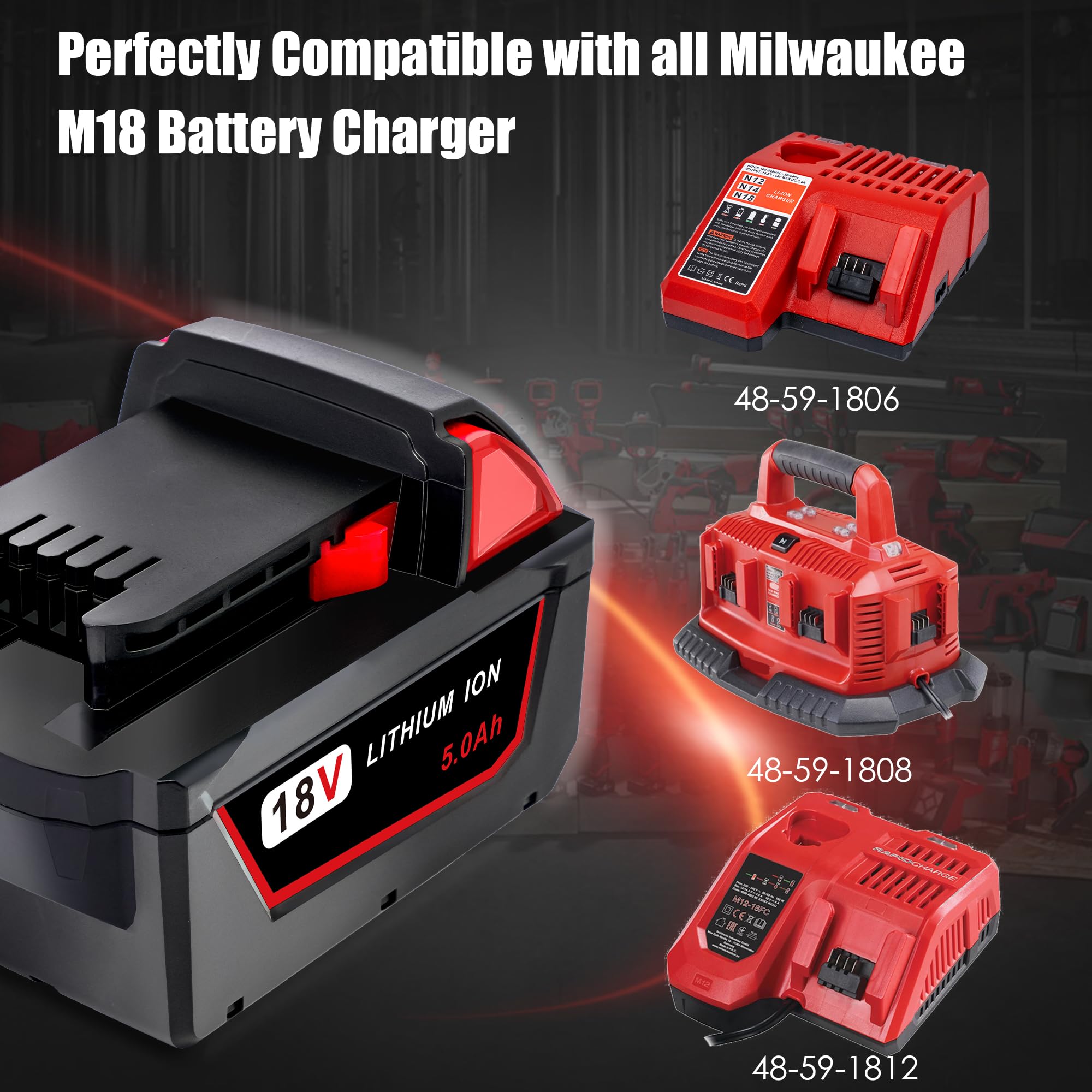 Batterie Milwaukee M18 Milwaukee M18 REDLITHIUM XC Battery