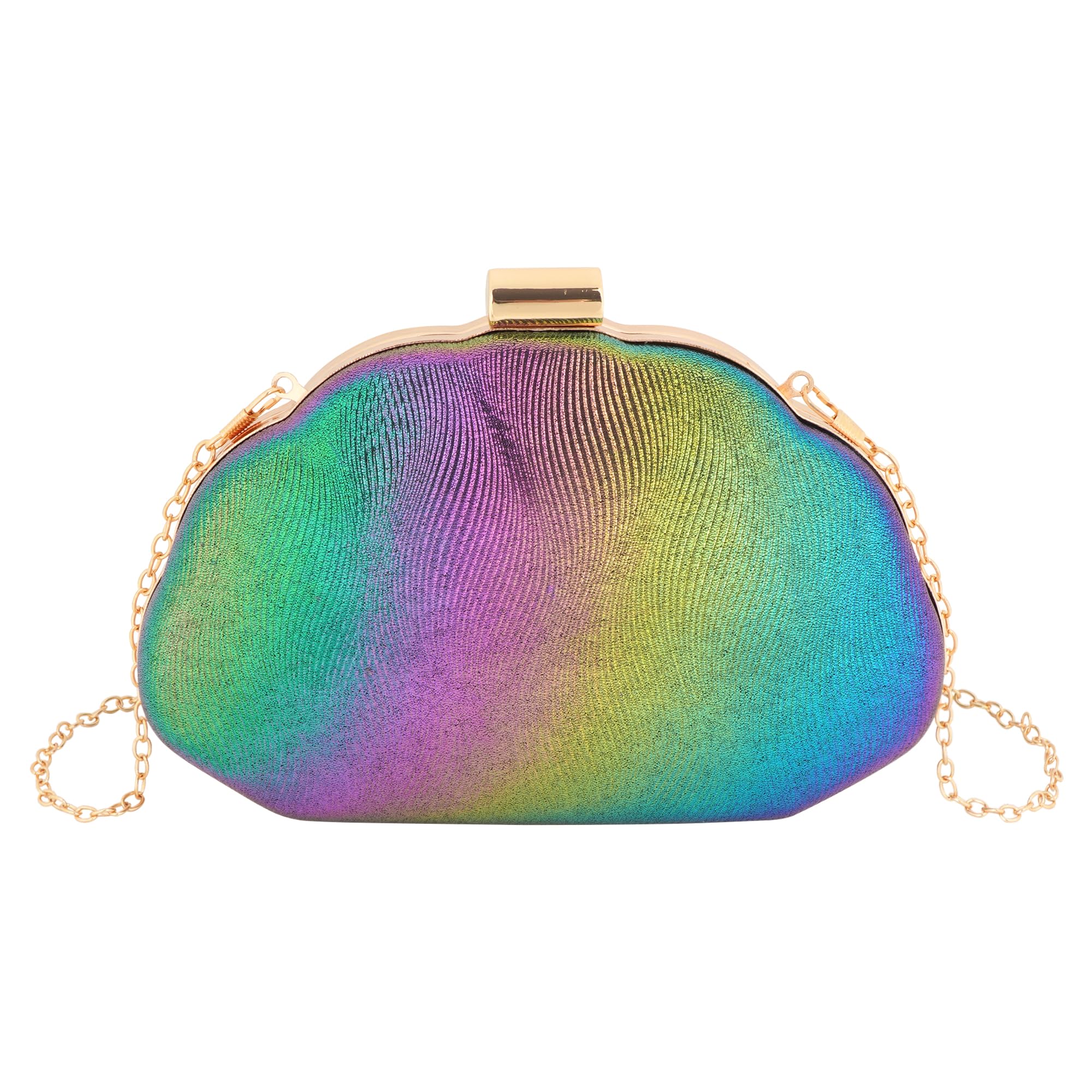 Women Seashell Evening Bag Purse Mermaid Chain Strap Clutch Handbag Shoulder Bag