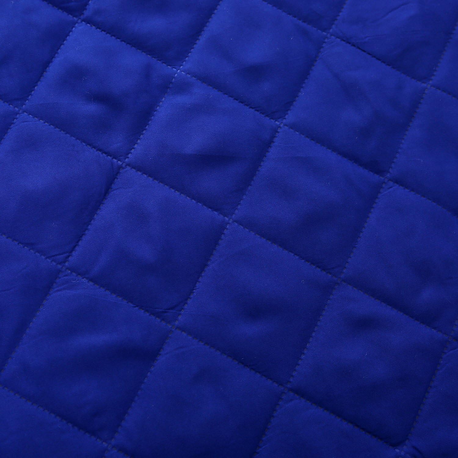 CottonTex Reversible Bedspread Solid Blue/Grey,King Size 102x86 Inches Diamond Pattern Lightweight Hypoallergenic Microfiber Bed Coverlet Alternative Quilt