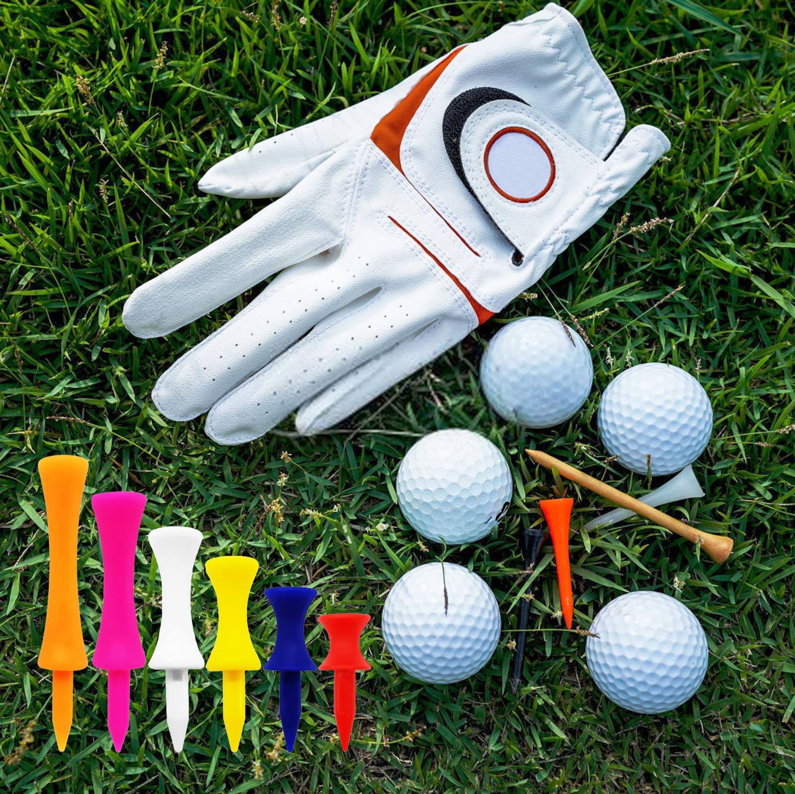 120 Pezzi Tee da Golf, Tee da Golf Rosa in plastica, Castle Tees Golf Riutilizzabile per L'allenamento del Golfista, Adatte a Tutti i Tipi di Appassionati di Golf