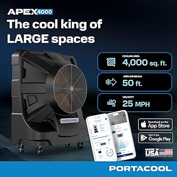 Amazon.com: Portacool Apex 4000 (PACA40001A1) – Wi-Fi Enabled High