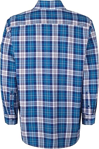 Miniatura 14 de BOCOMAL Camisas FR para hombre, resistentes al fuego, peso ligero, NFPA2112, camisa de soldadura ignífuga, acabado repelente al agua y al aceite