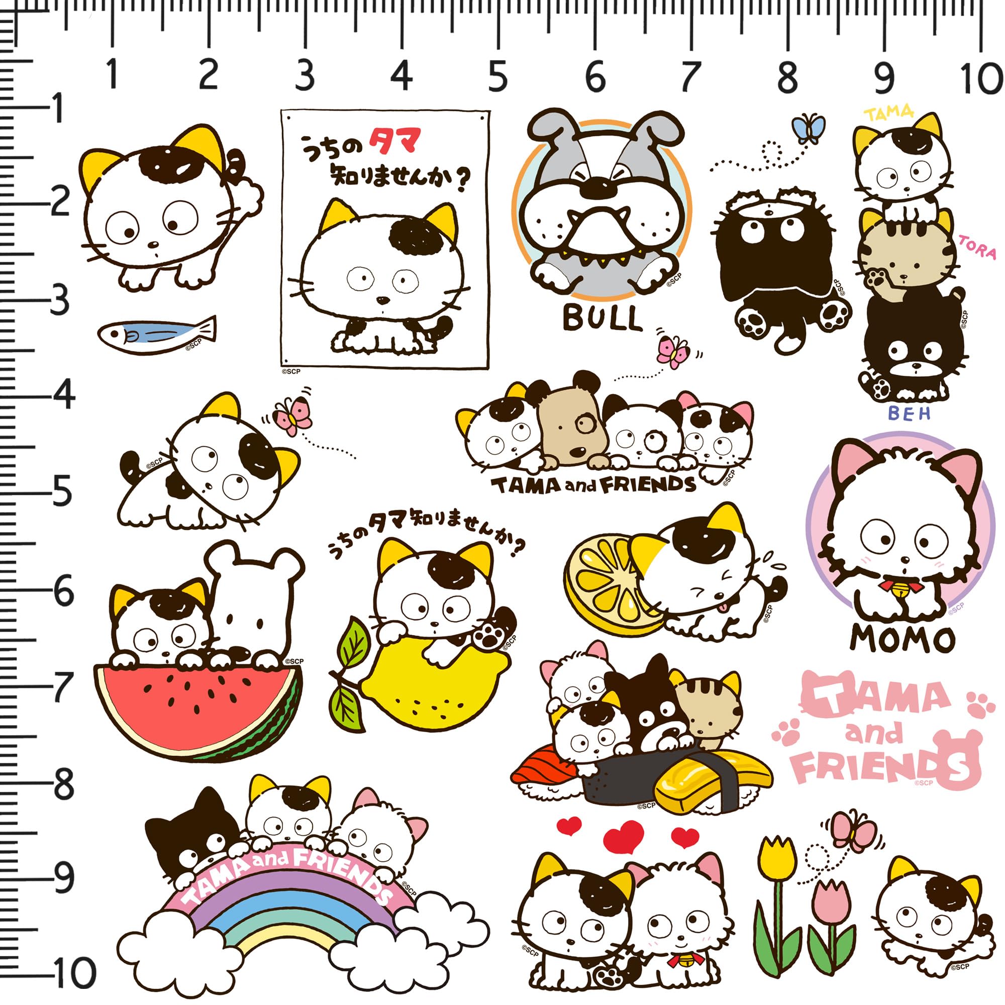 Amazon.com: Tama and Friends 50ct Vinyl Large Deluxe Stickers