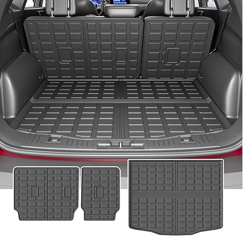 Xipoo Alfombrilla de carga Compatible con Ford Escape 2020-2025 Alfombrilla trasera del maletero con respaldo Alfombrillas de carga TPE Reemplazo
