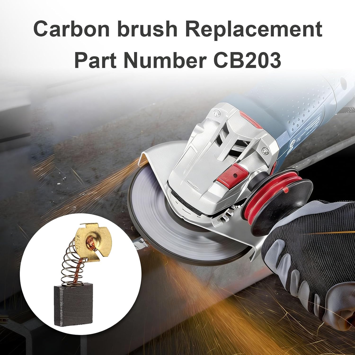 CB203 Carbon Brush fit for M-akita CB204 CB202 CB200 191953-5 191957-7 Angle Grinder Parts (6 Pack)