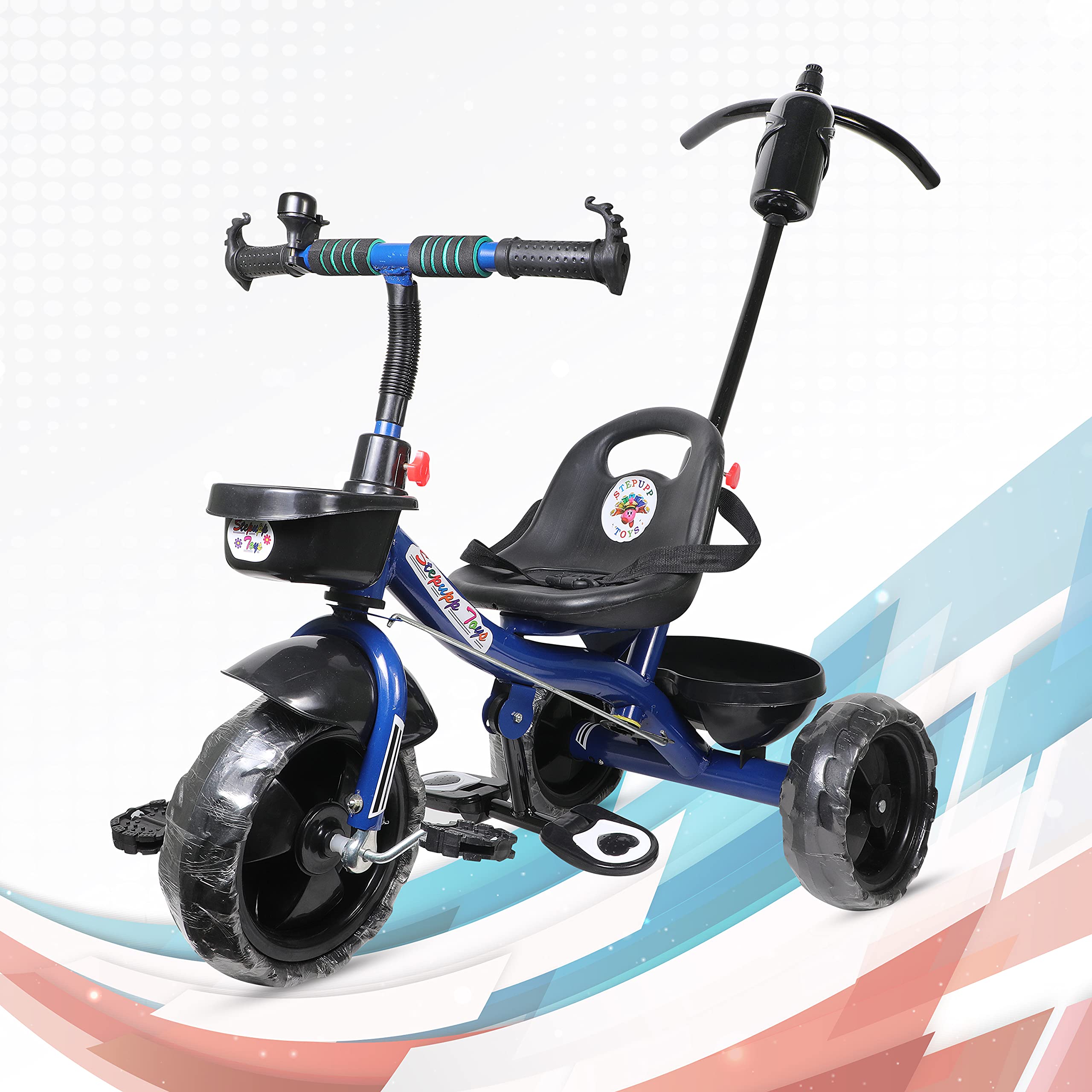 Buy BABY TRICYCLE FOR KIDS WITH FRONT OR BACK BASKET AND CANOPY AND