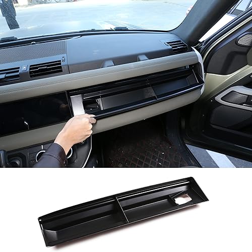 TINKI Caja de almacenamiento para guantes Co-Pilot para interior de automóvil, organizador compatible con Land Rover Defender 110 accesorios 2022